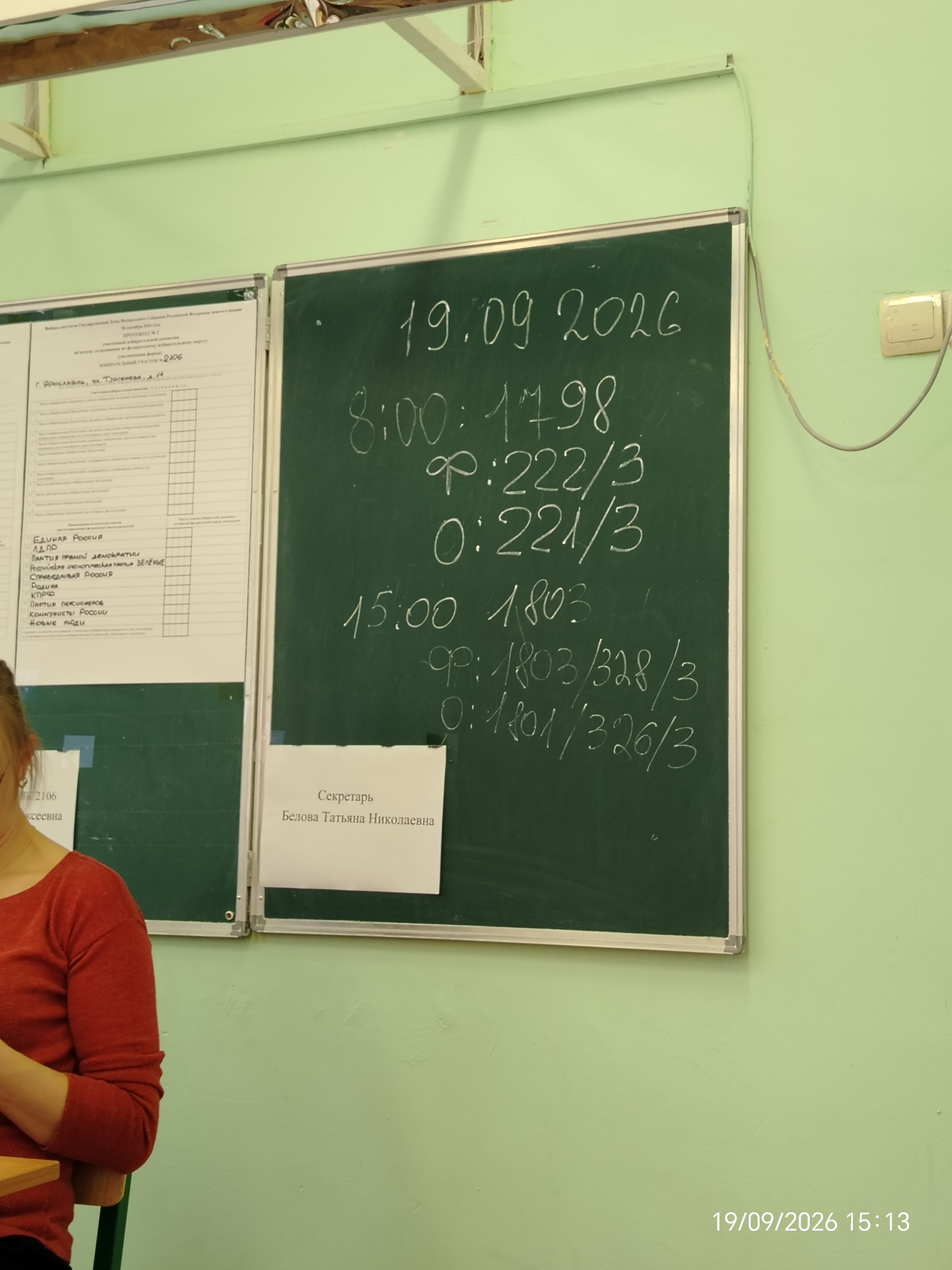 Сообщение — УИК №2106, Ярославская область