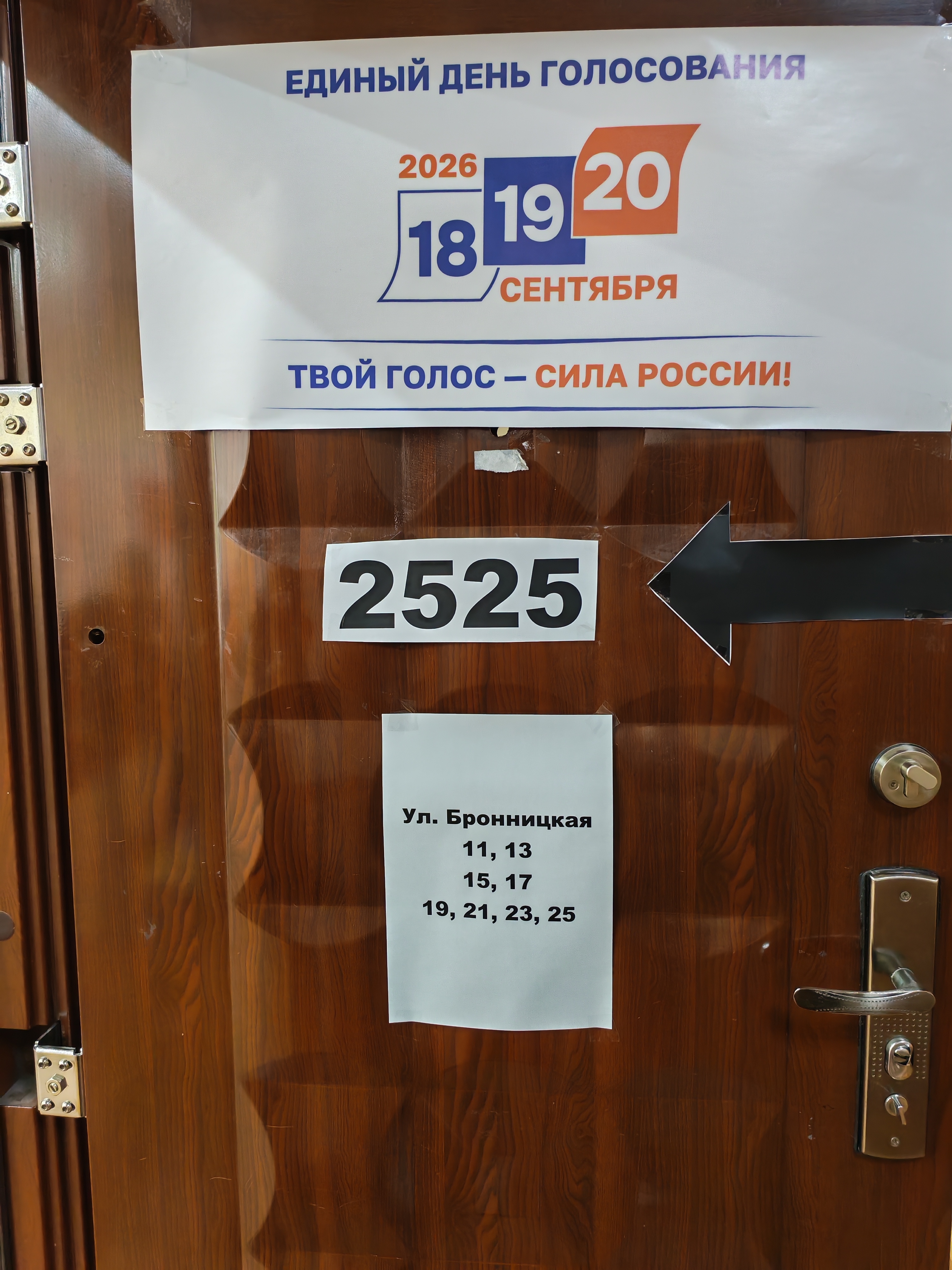 Сообщение — УИК №2525, Московская область