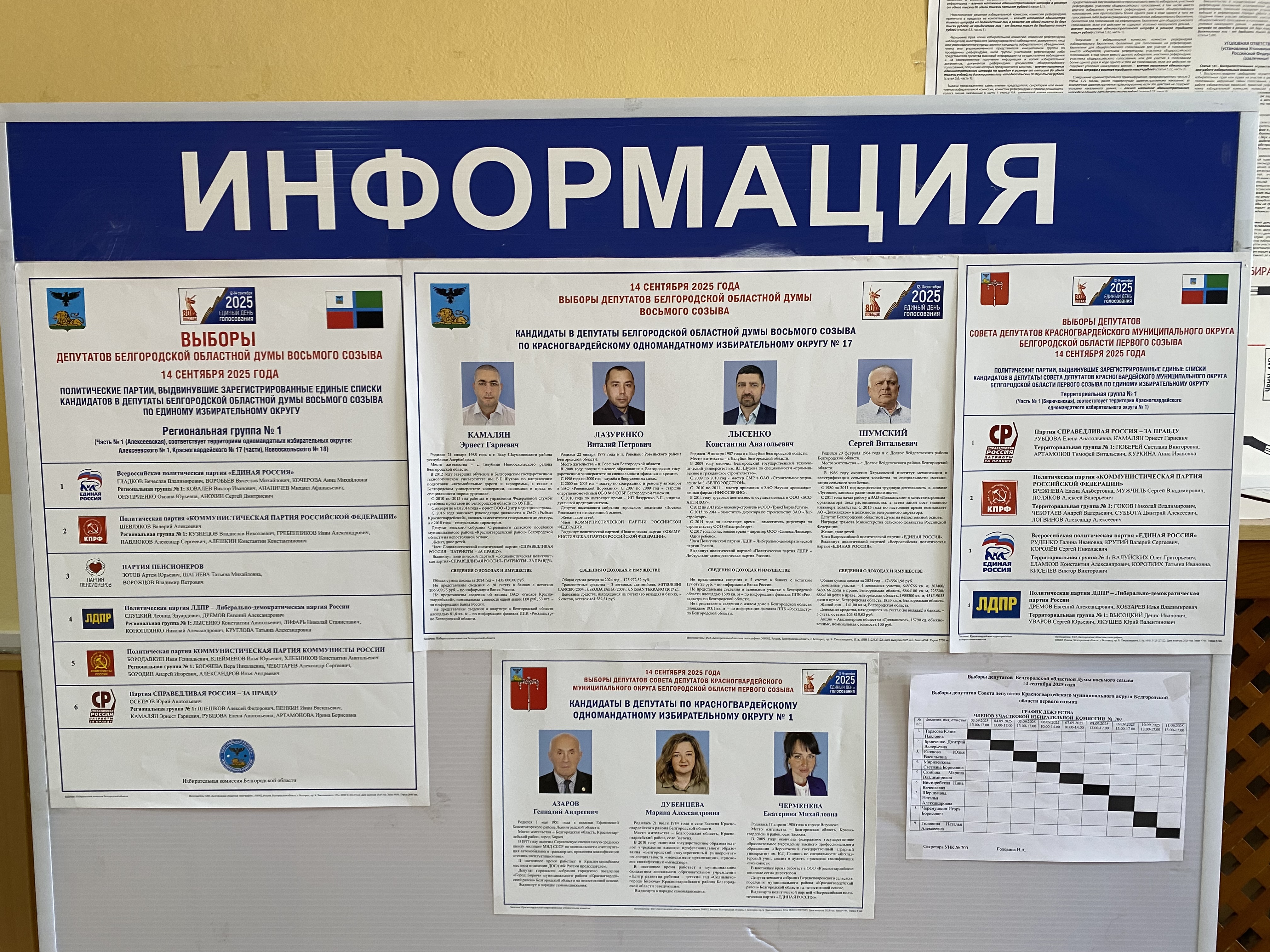 Сообщение наблюдателя — УИК №700, Белгородская область
