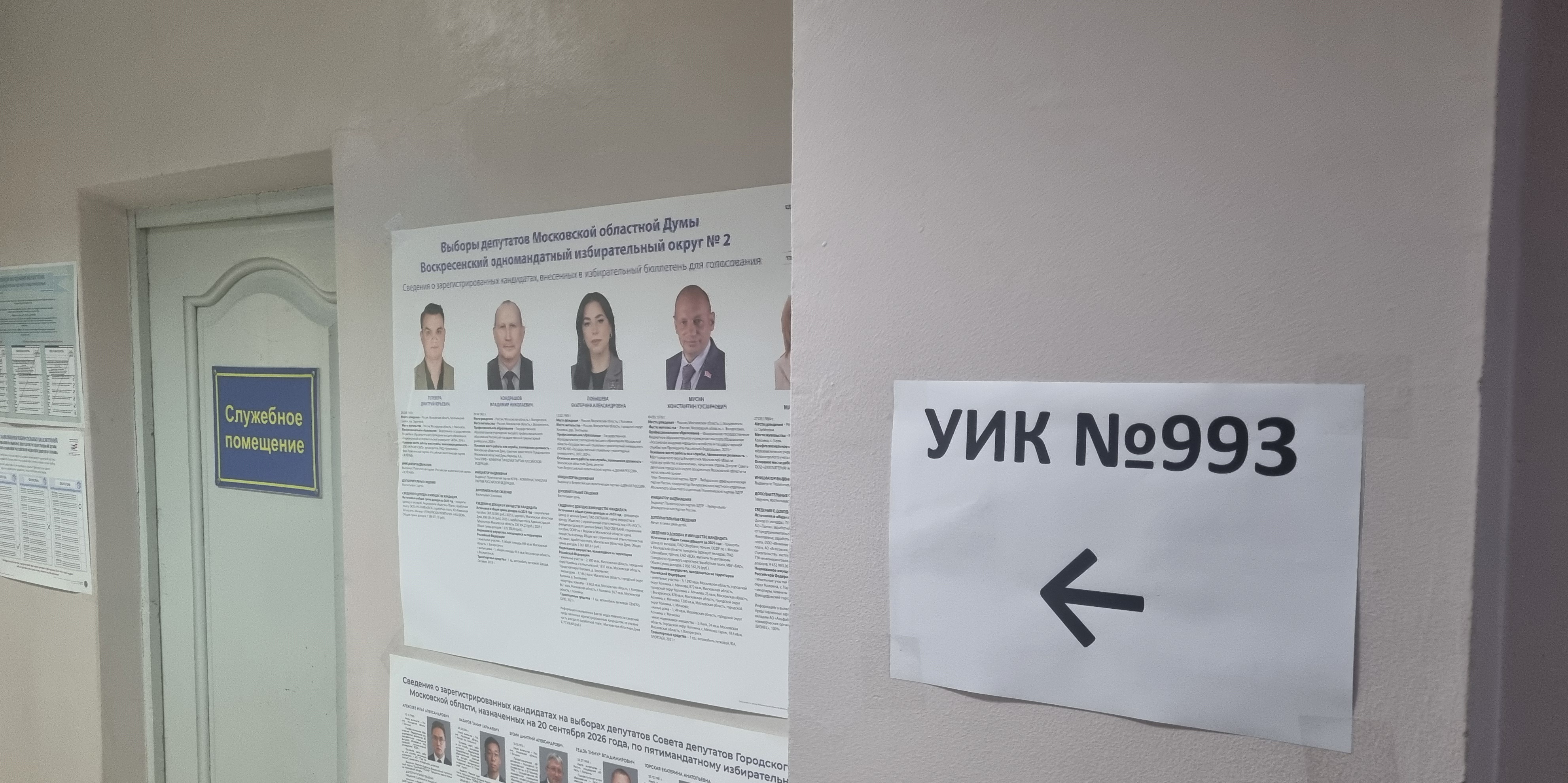 Сообщение — УИК №993, Московская область