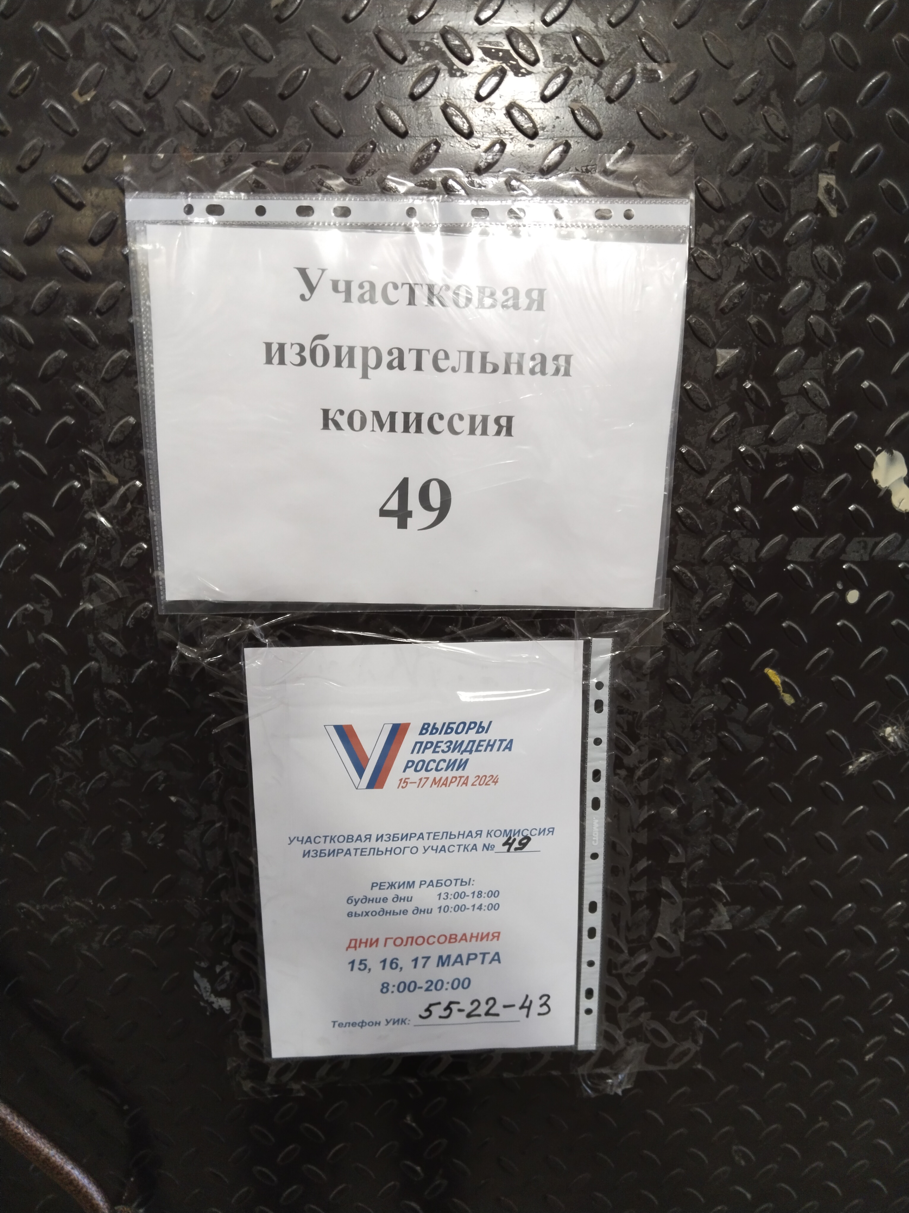 Сообщение наблюдателя — УИК №49, Псковская область