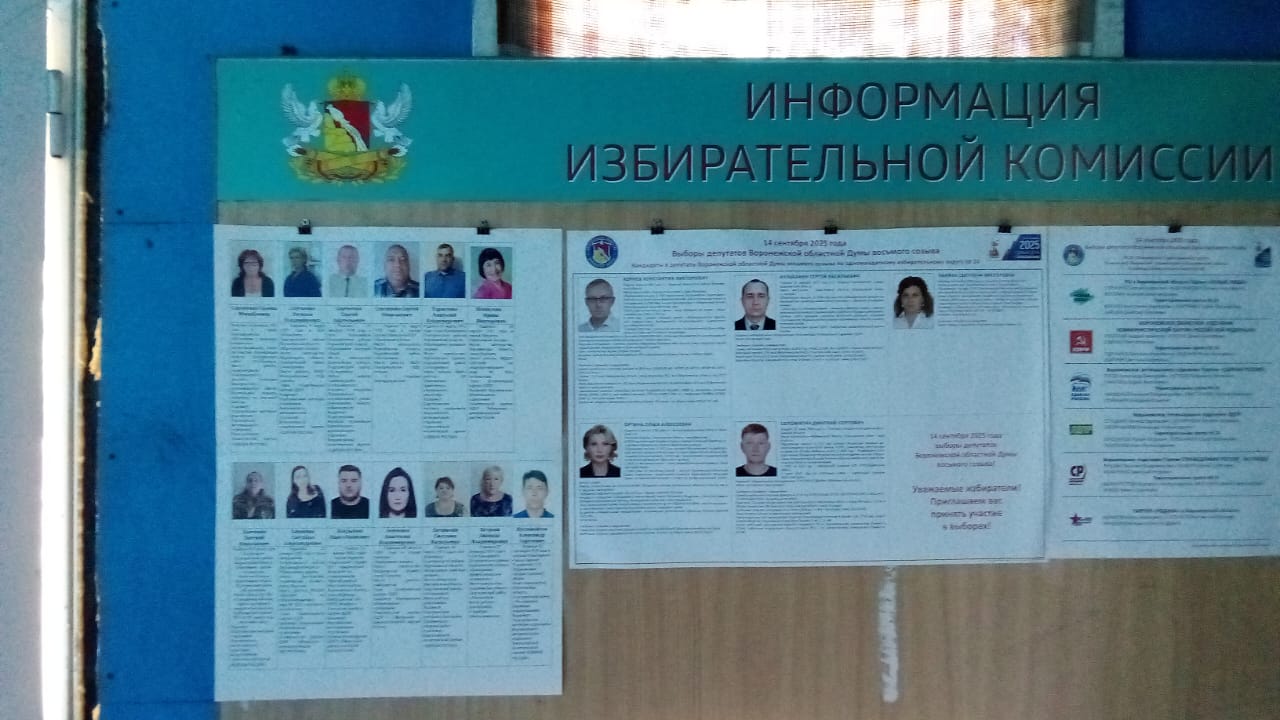 Сообщение наблюдателя — УИК №3121, Воронежская область