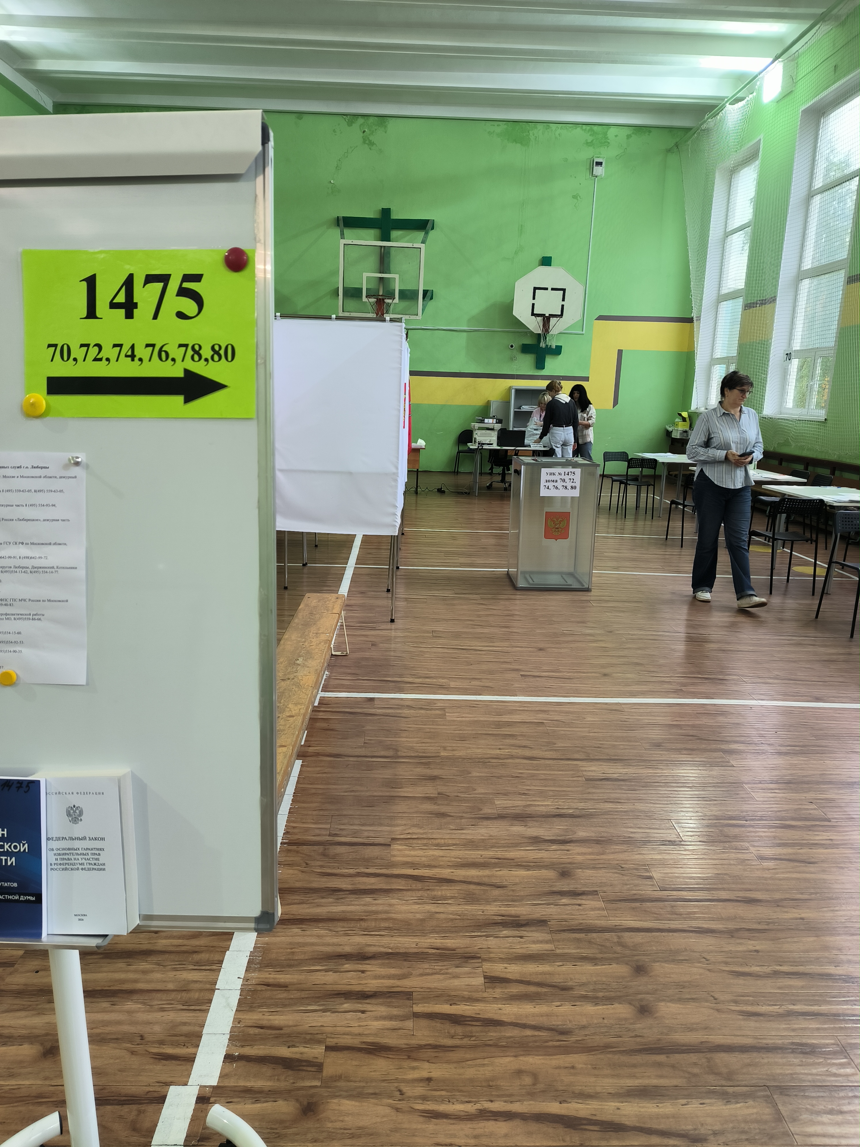 Сообщение — УИК №1475, Московская область