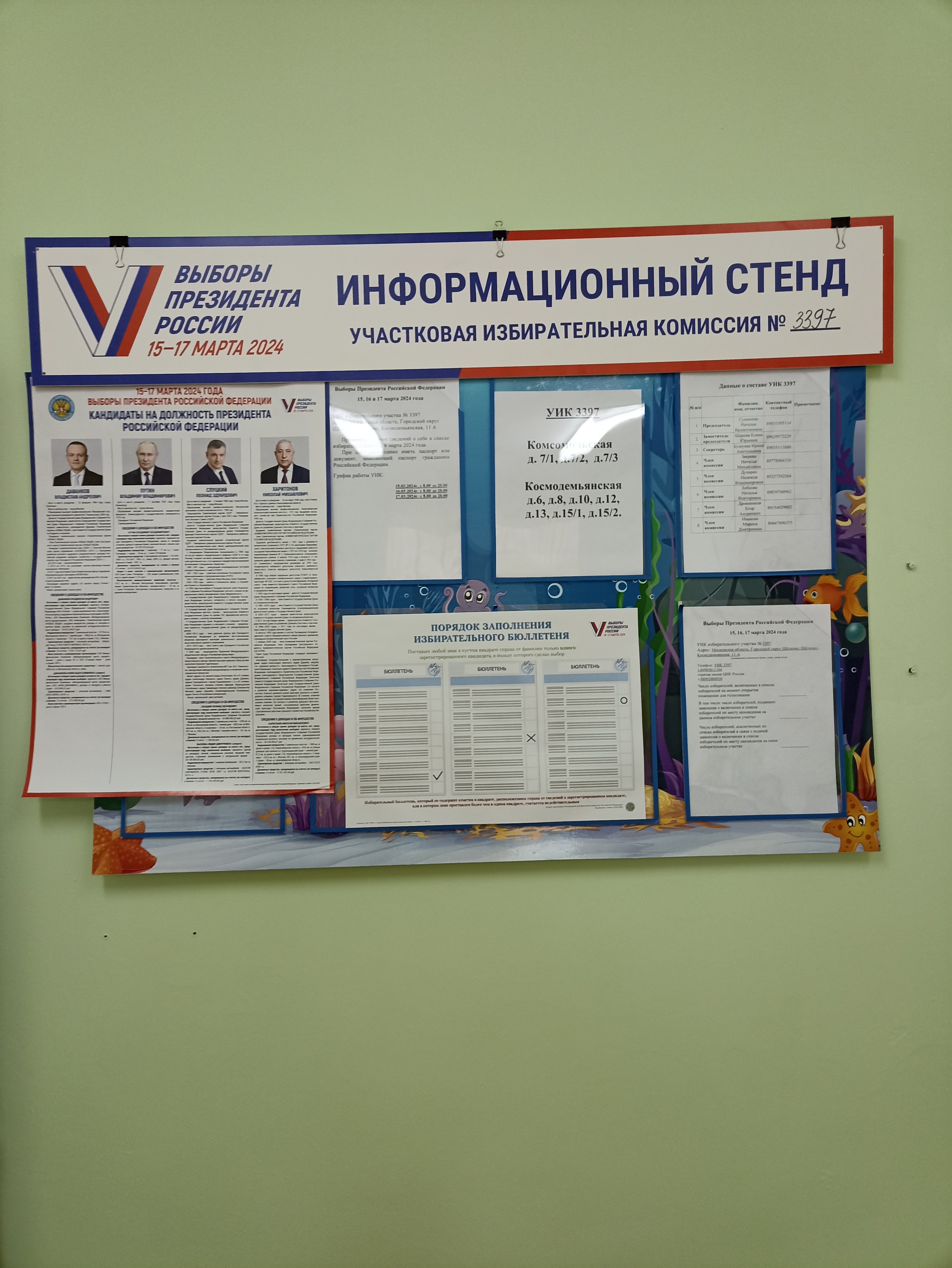 Сообщение наблюдателя — УИК №3397, Московская область