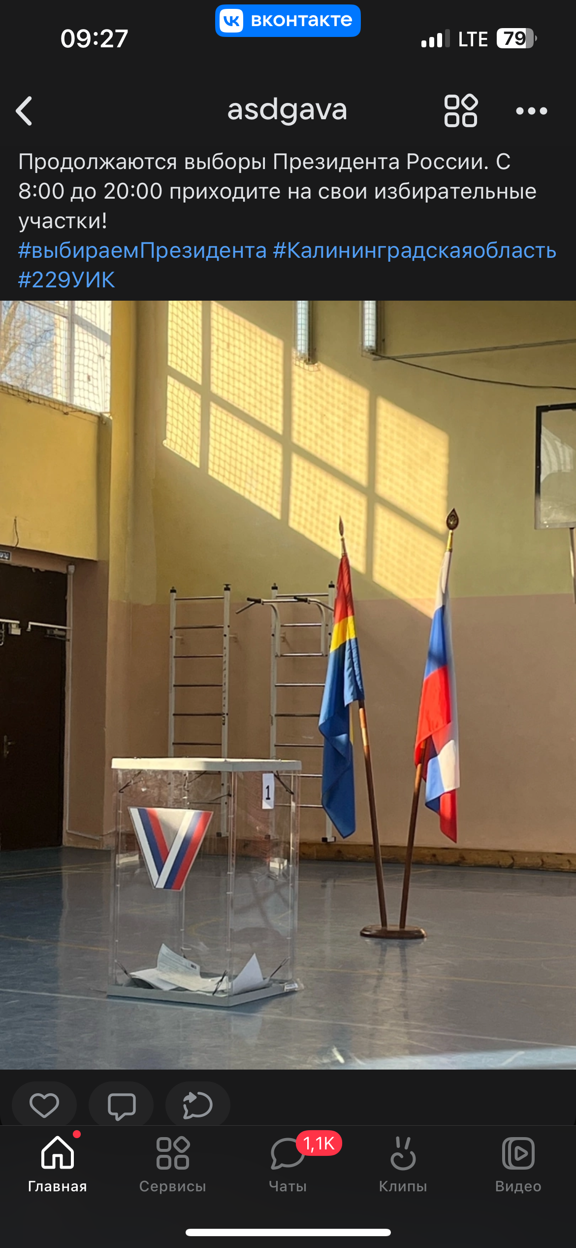 Сообщение наблюдателя — УИК №229, Калининградская область