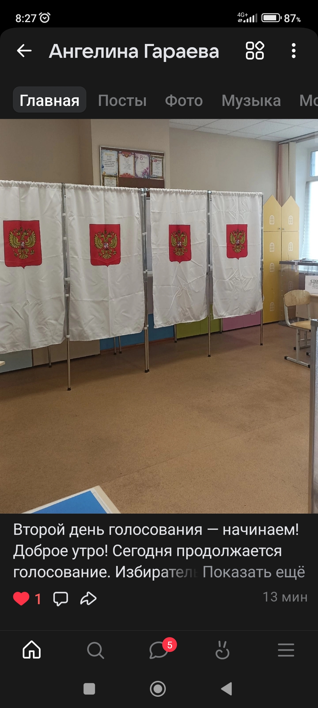 Сообщение — УИК №3608, Московская область