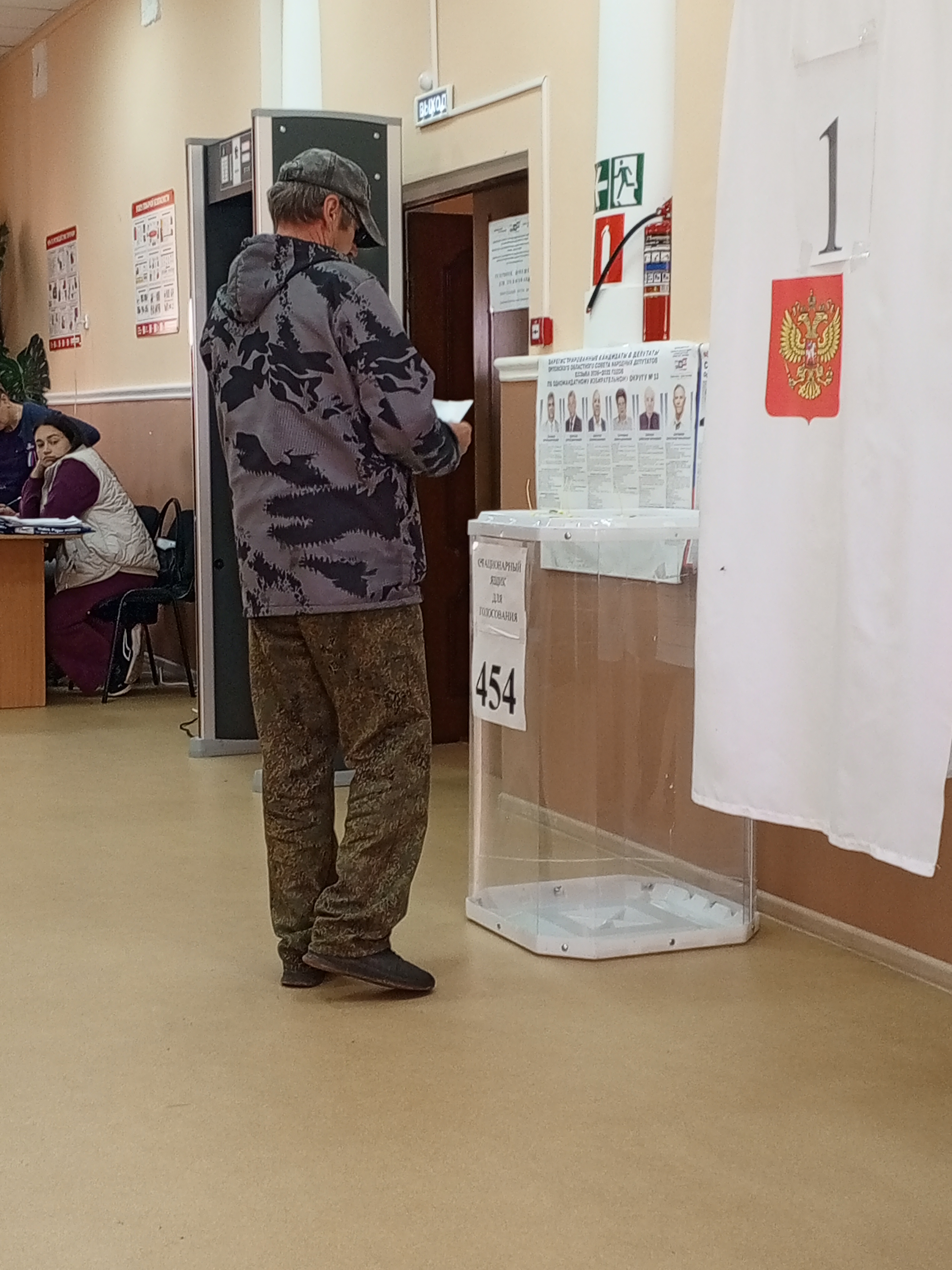 Сообщение — УИК №454, Орловская область