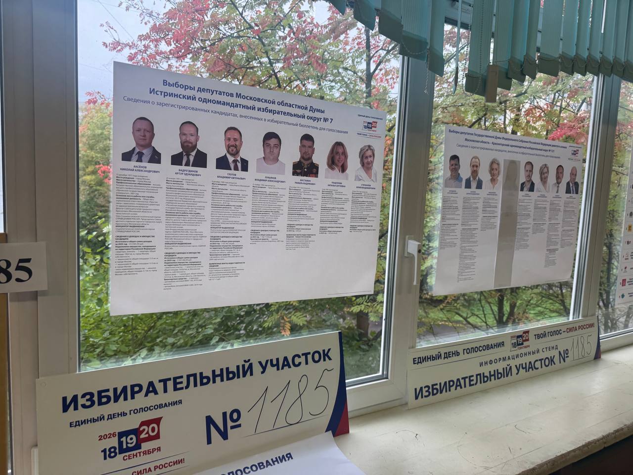Сообщение — УИК №1185, Московская область