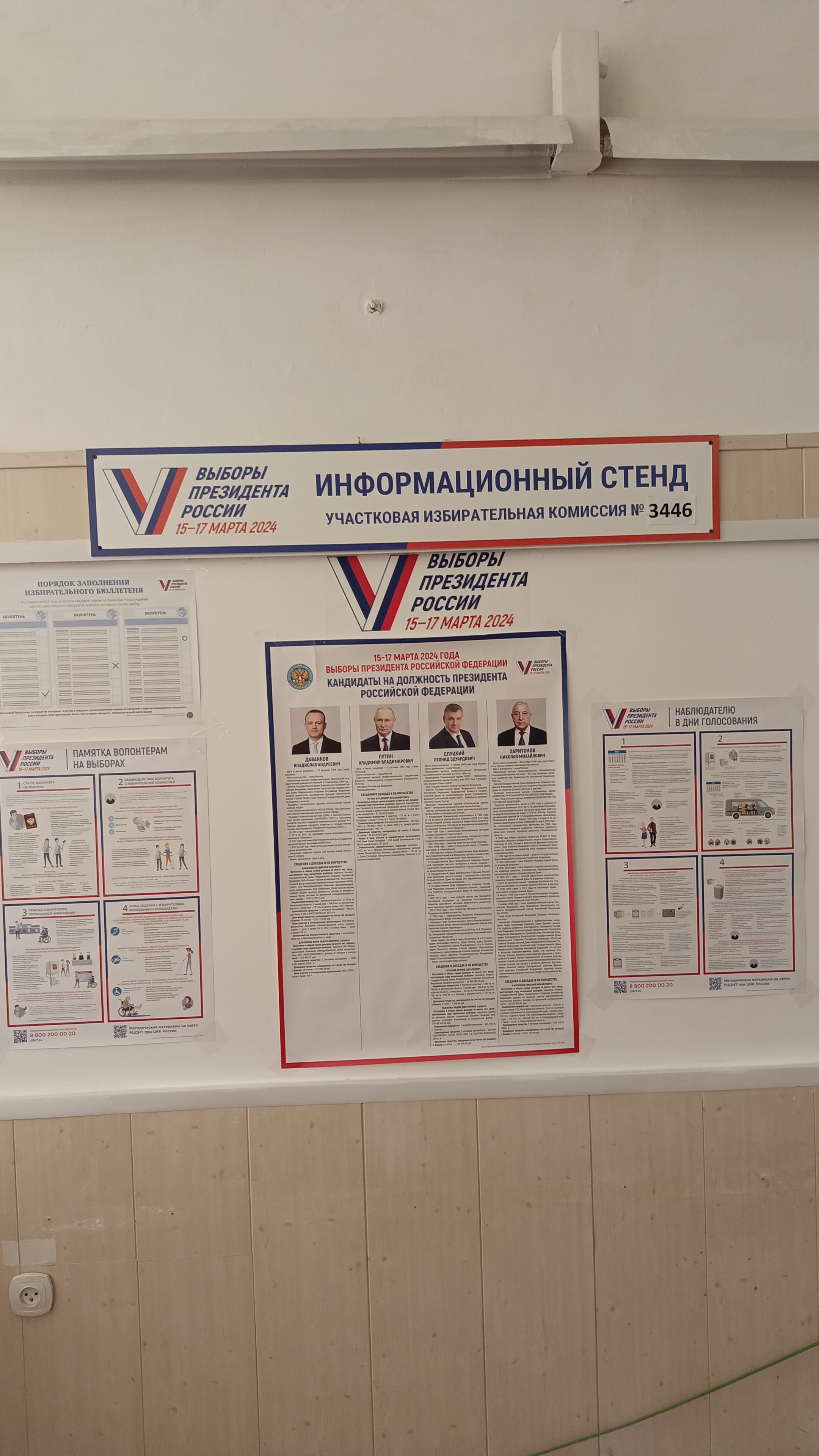 Сообщение наблюдателя — УИК №446, Московская область