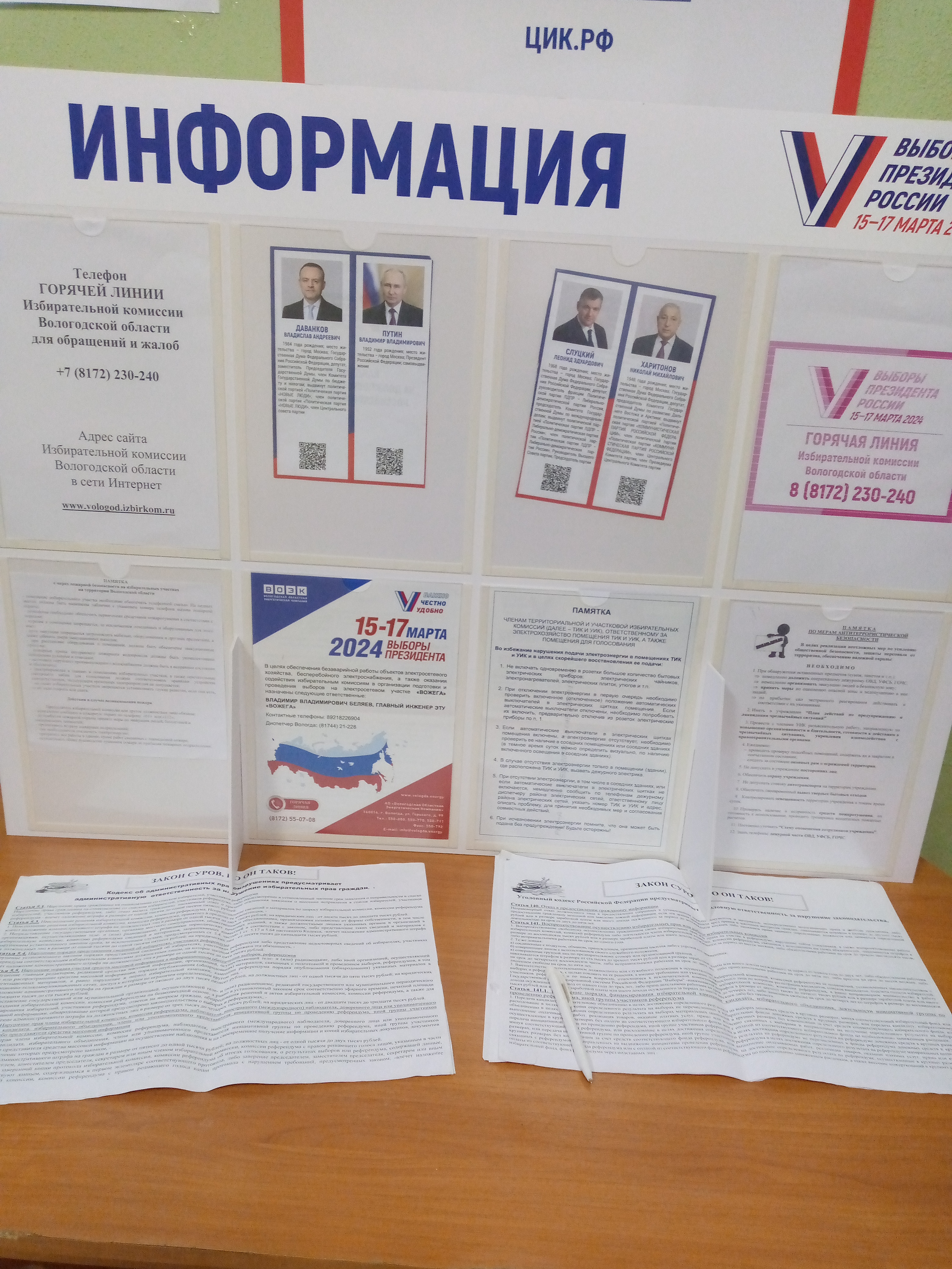 Сообщение наблюдателя — УИК №188, Вологодская область
