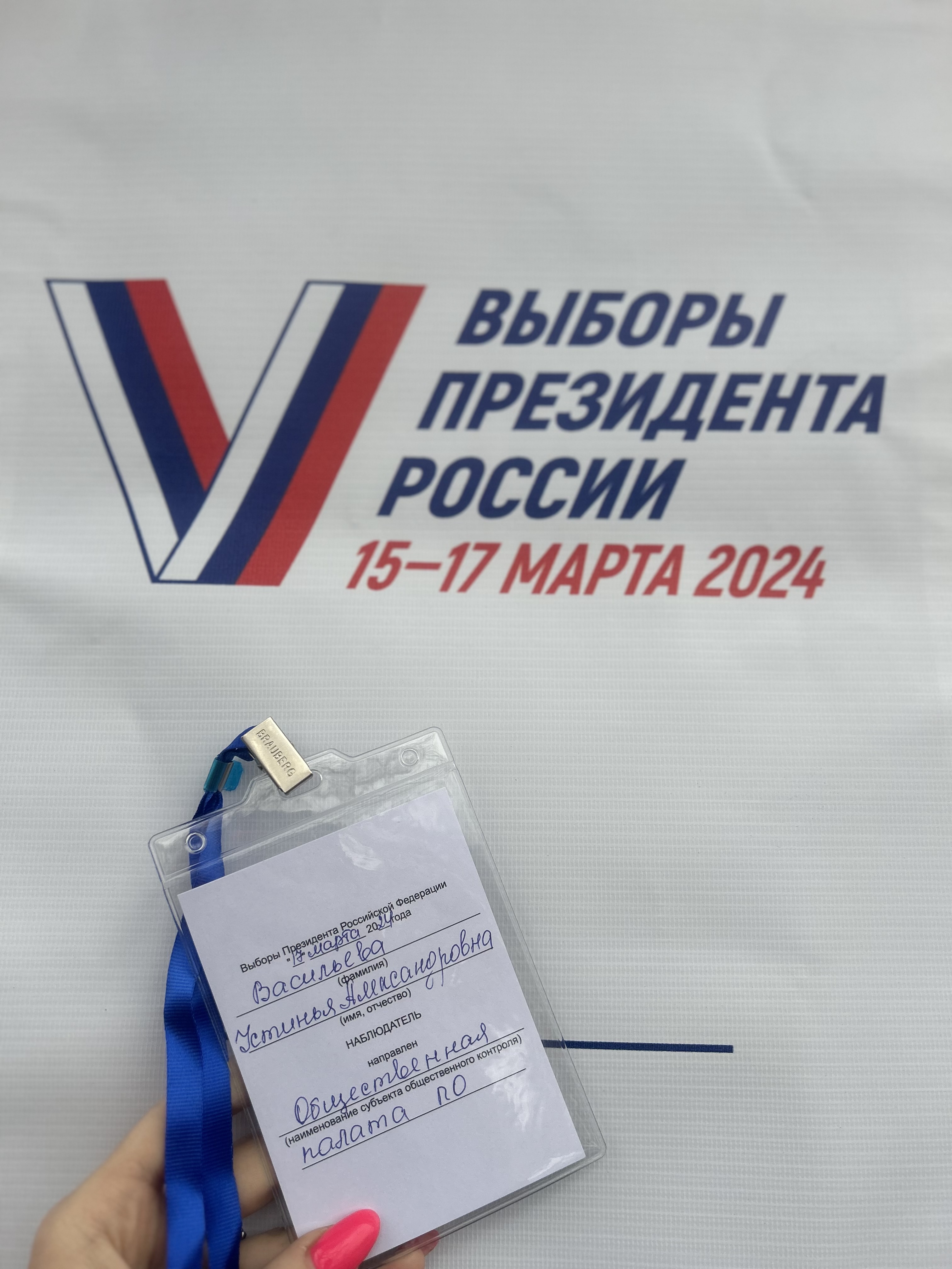 Сообщение наблюдателя — УИК №226, Псковская область
