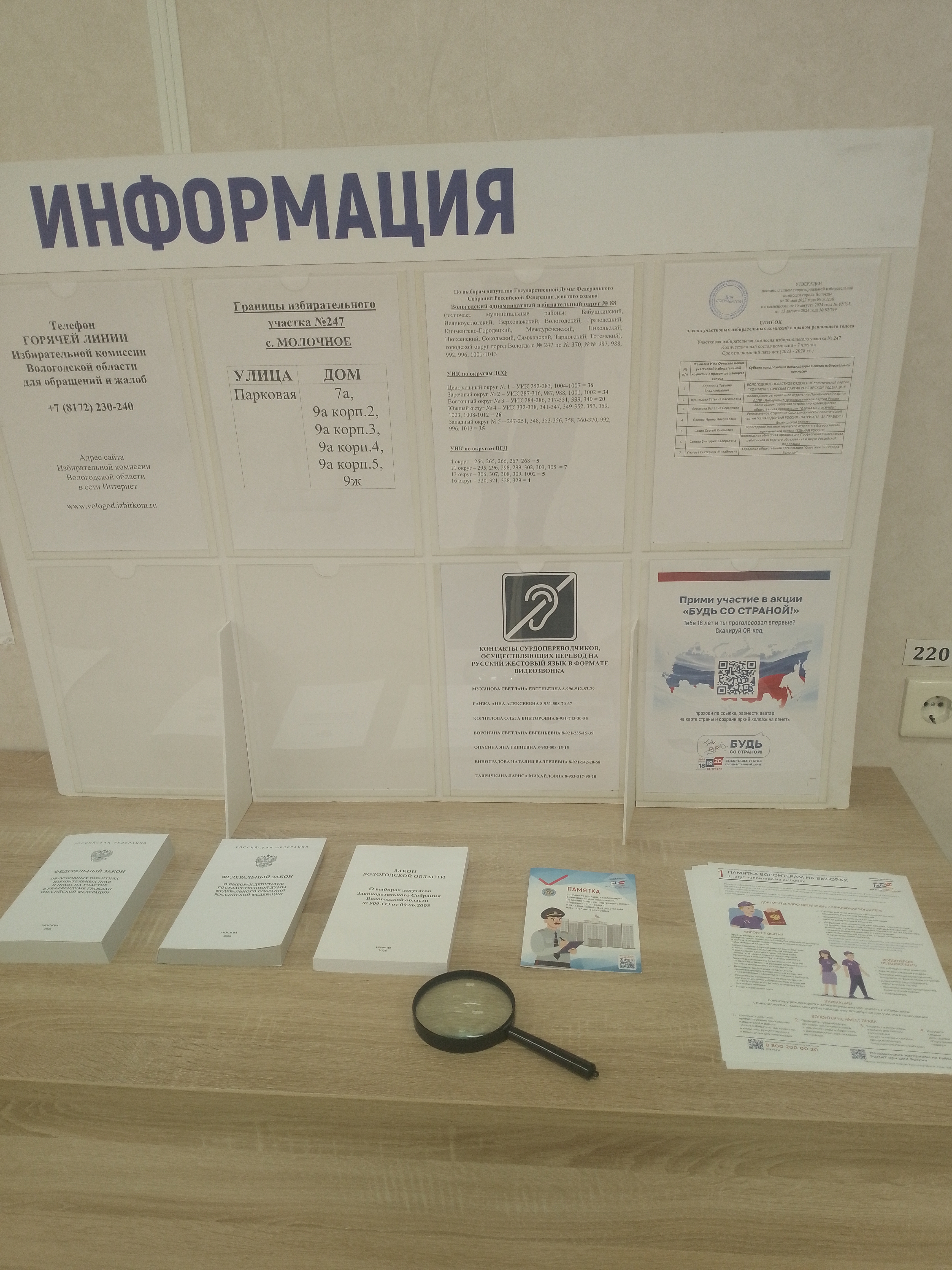 Сообщение — УИК №247, Вологодская область