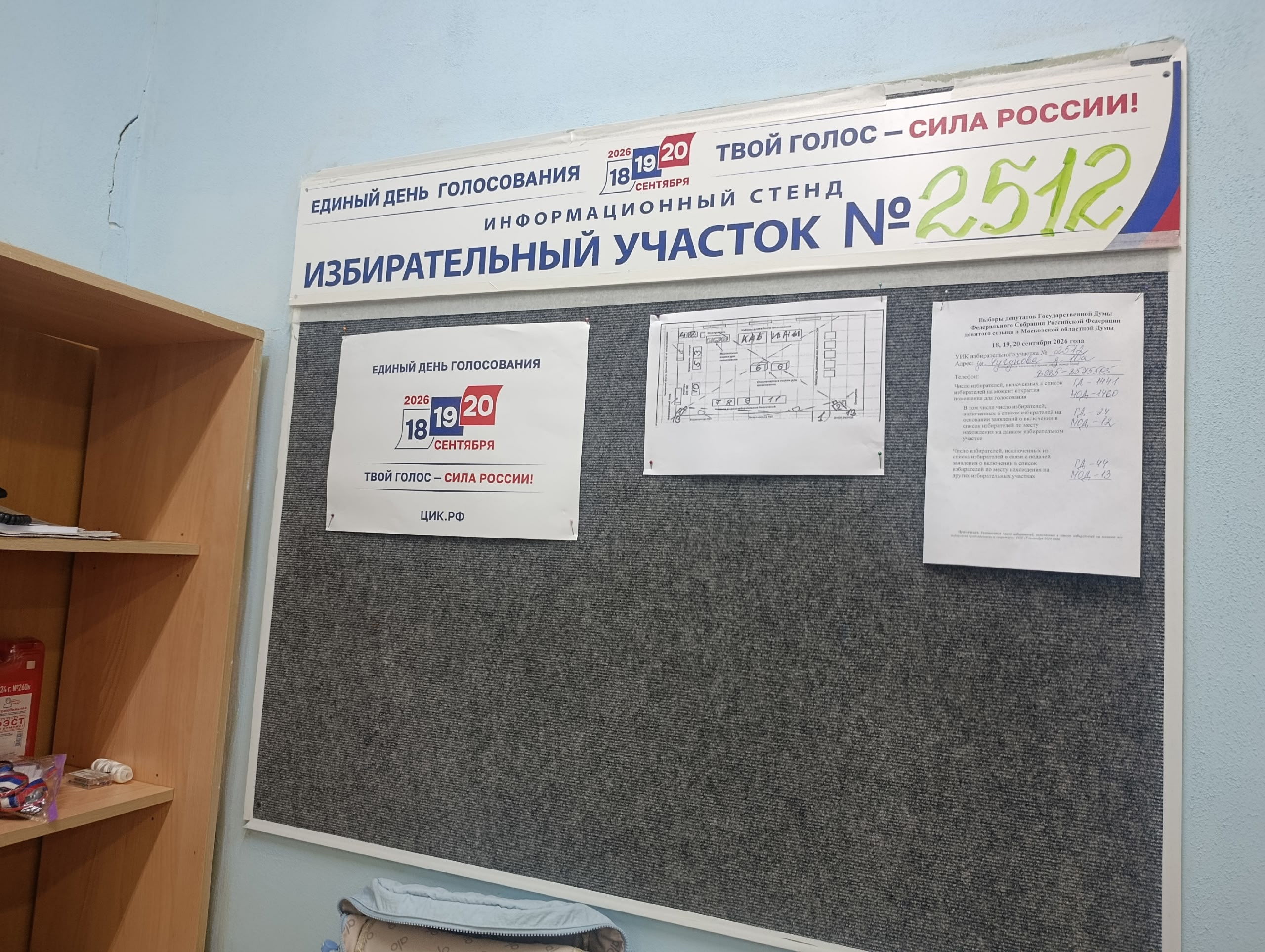 Сообщение — УИК №2512, Московская область