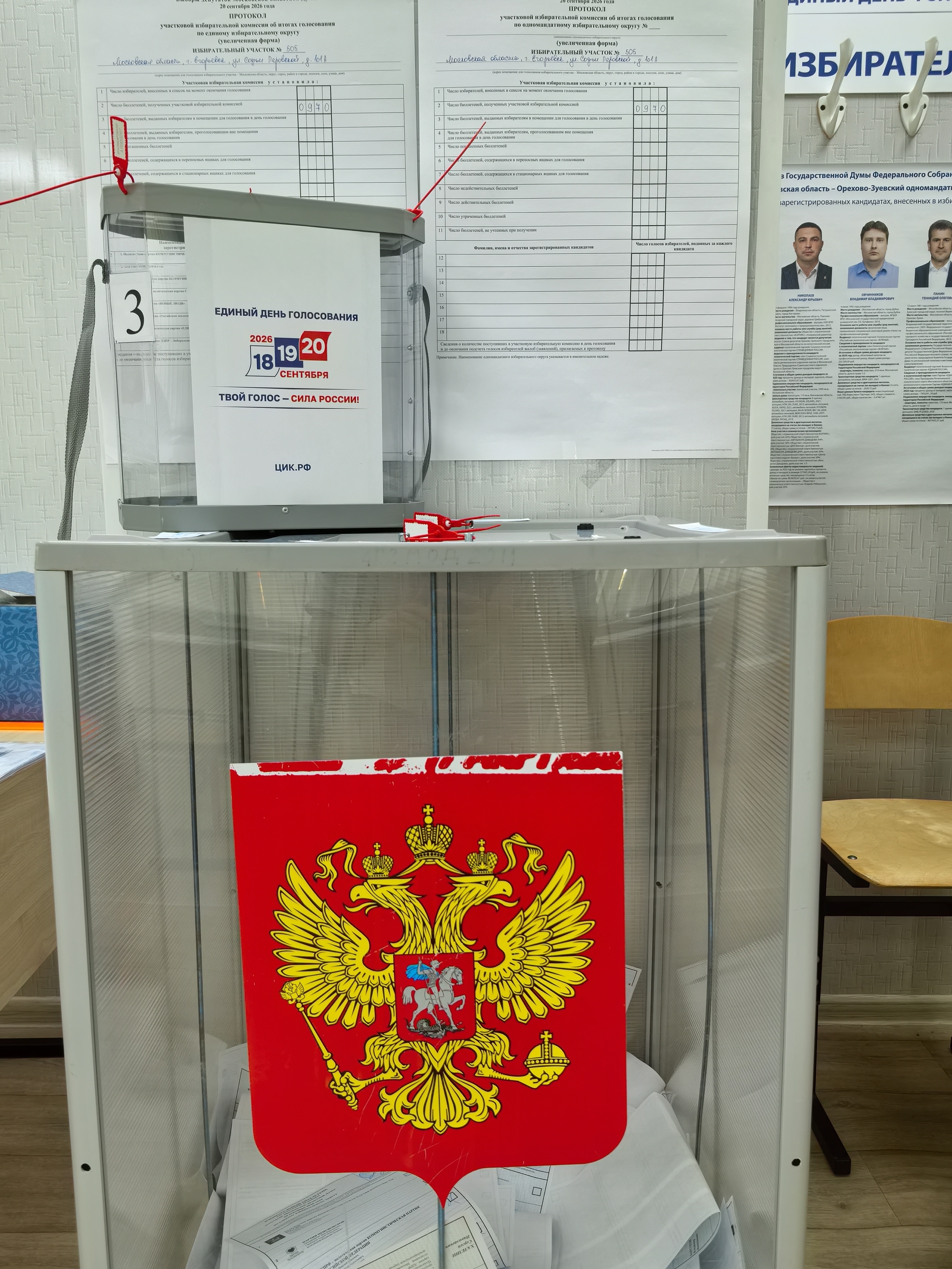 Сообщение — УИК №505, Московская область