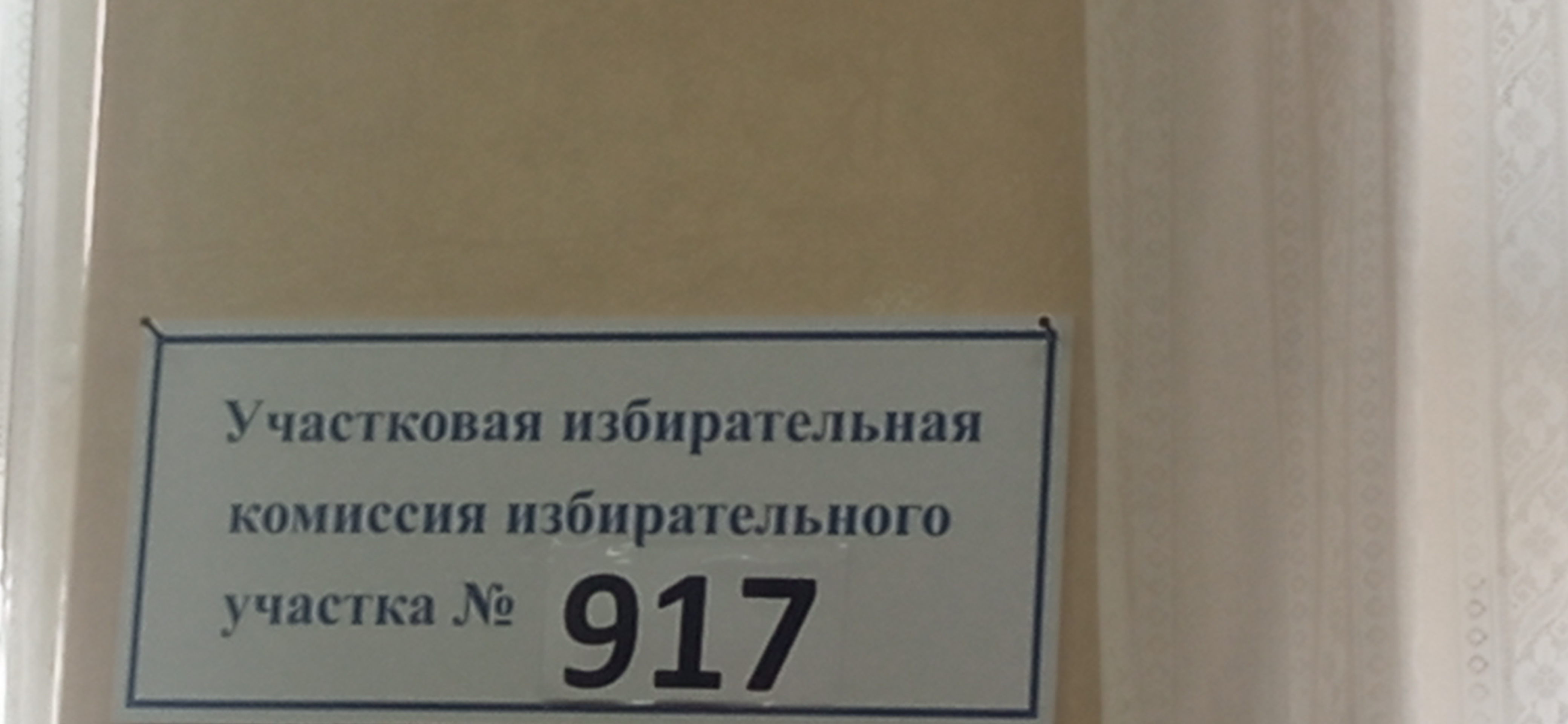 Сообщение наблюдателя — УИК №917, Нижегородская область