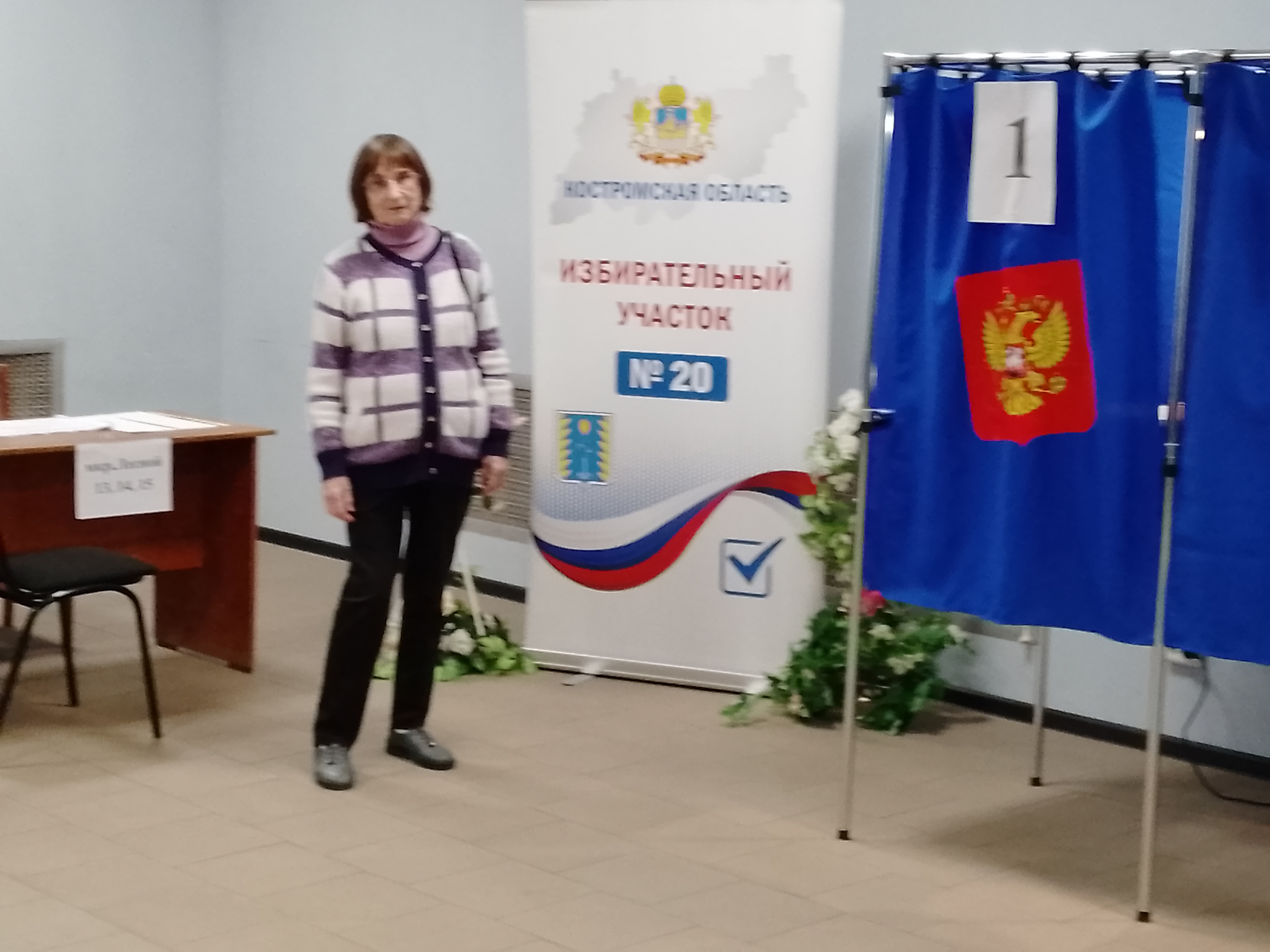Сообщение наблюдателя — УИК №20, Костромская область