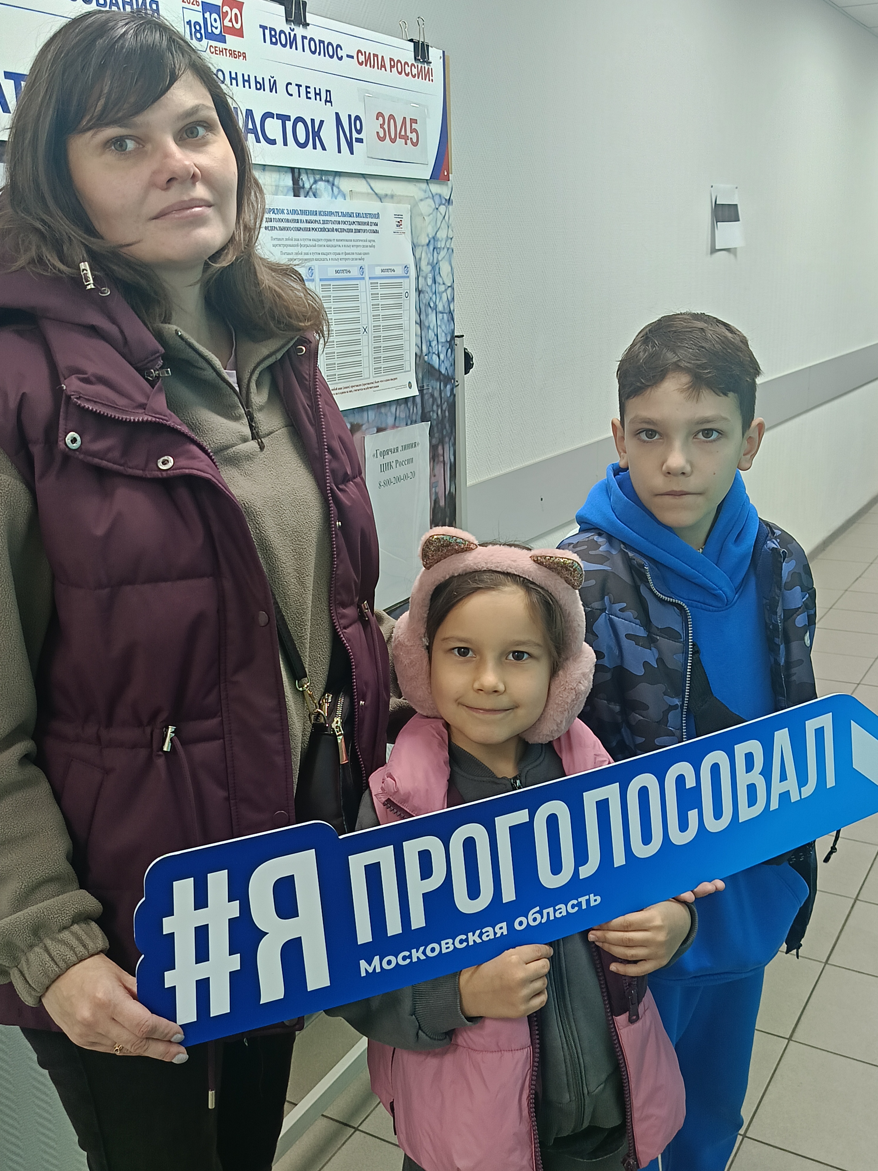 Сообщение — УИК №3045, Московская область