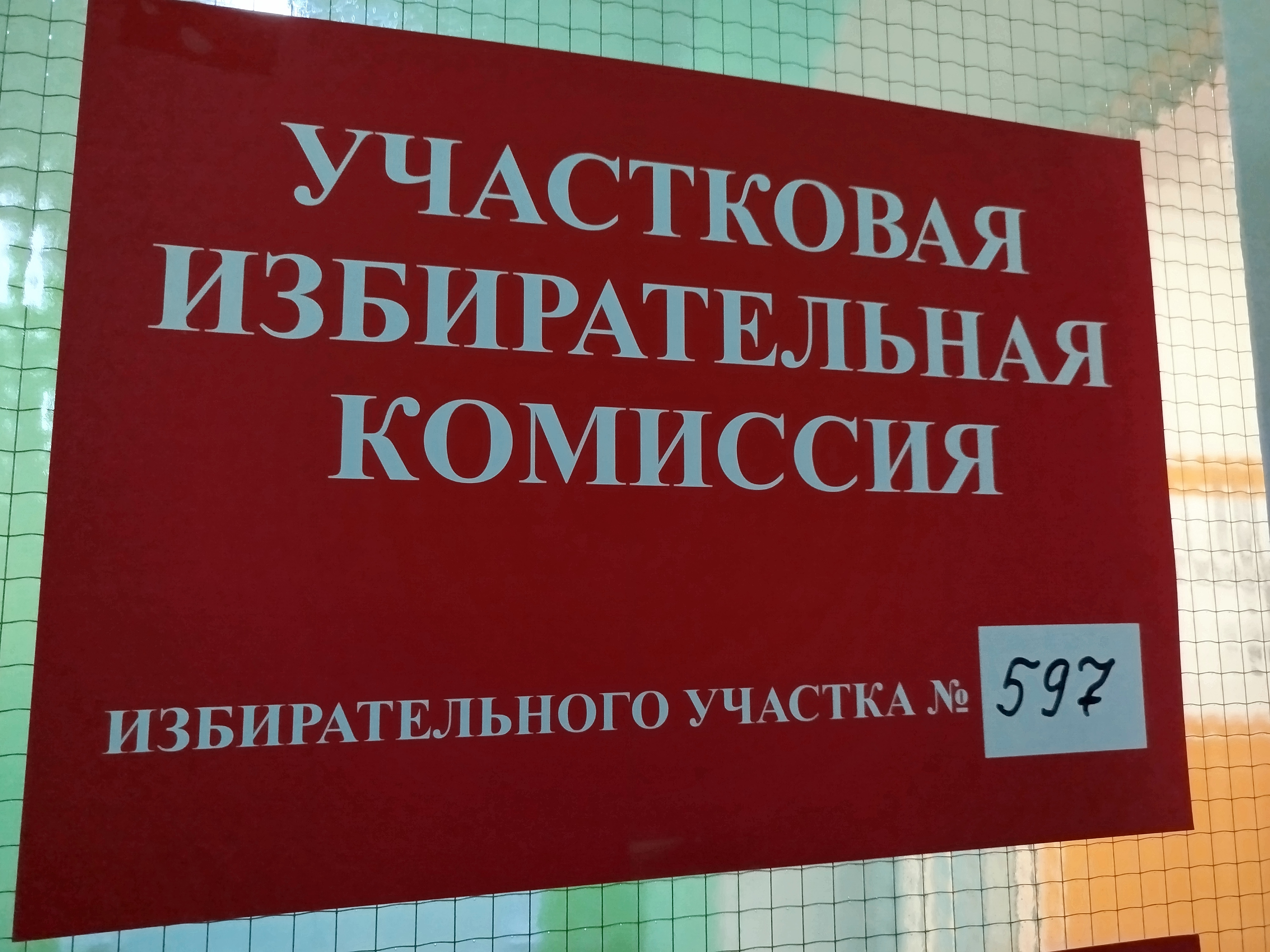 Сообщение наблюдателя — УИК №597, Ленинградская область