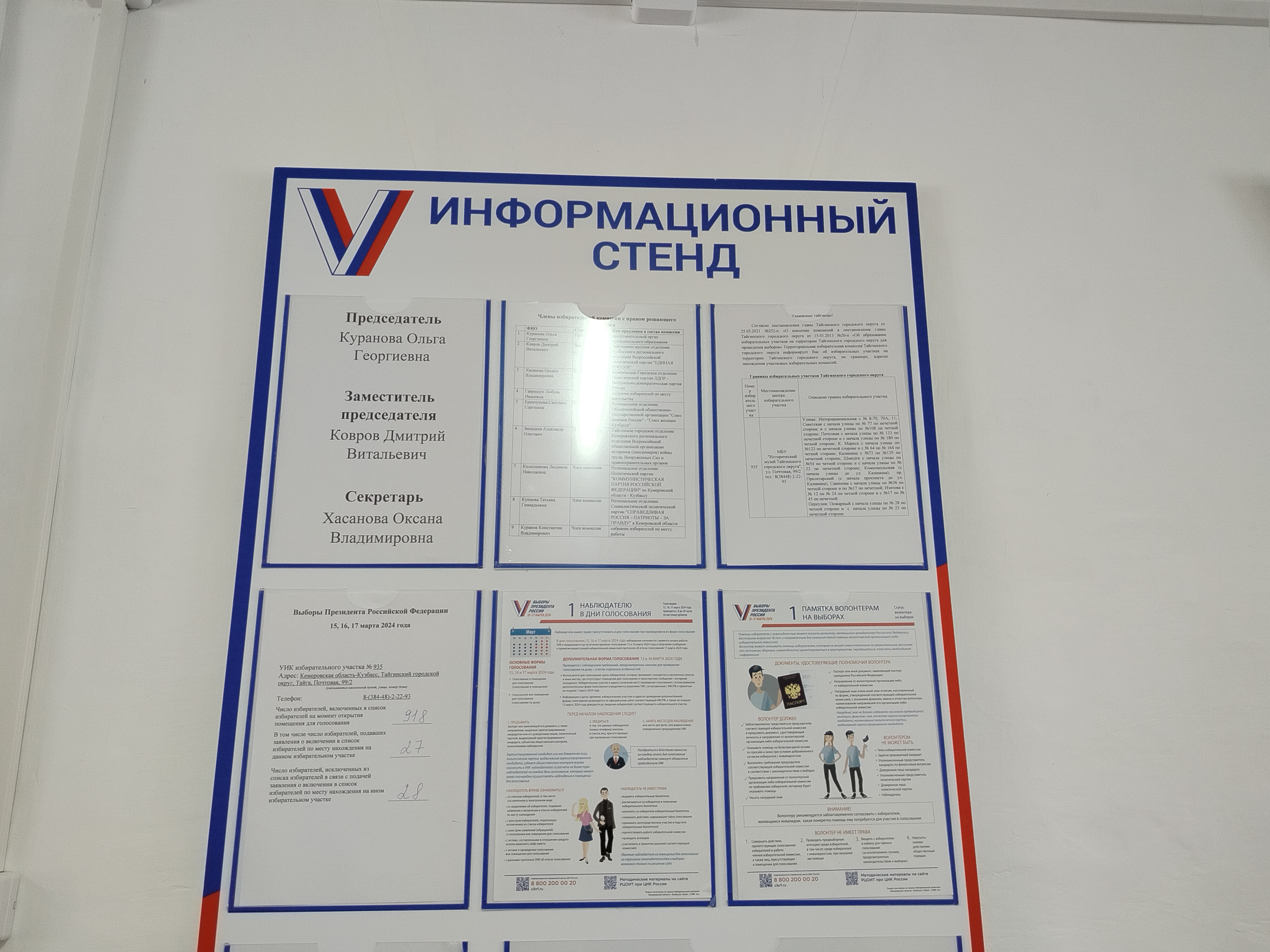 Сообщение наблюдателя — УИК №935, Кемеровская область — Кузбасс