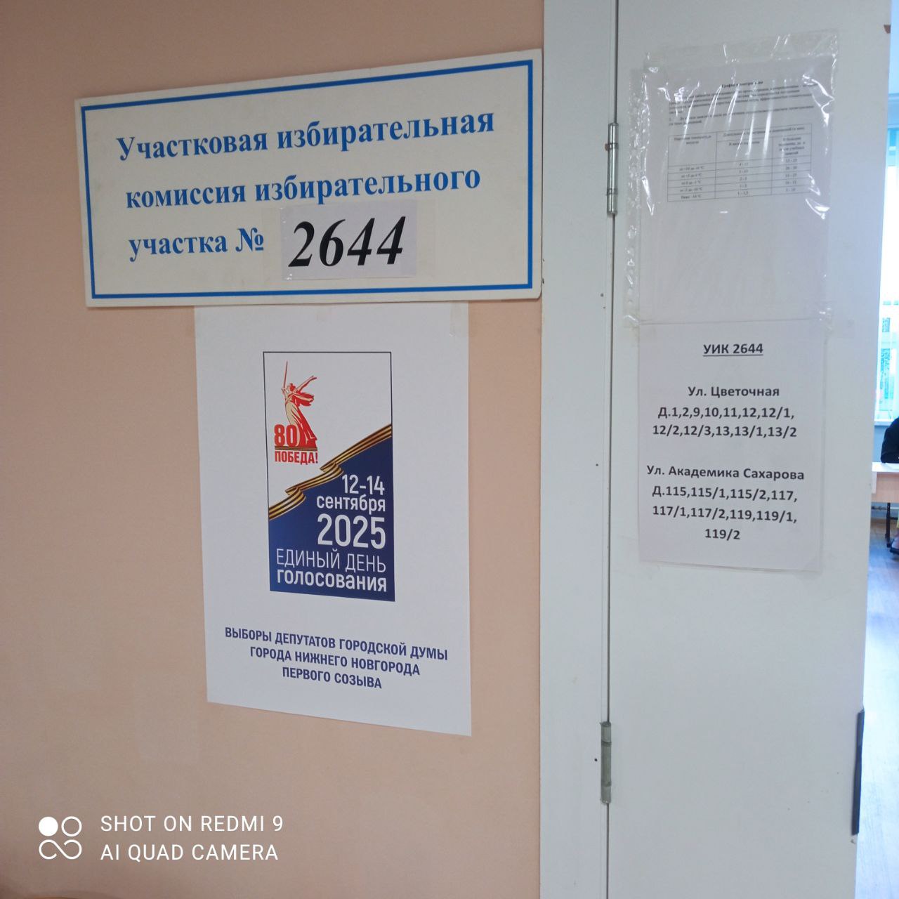 Сообщение наблюдателя — УИК №2644, Нижегородская область
