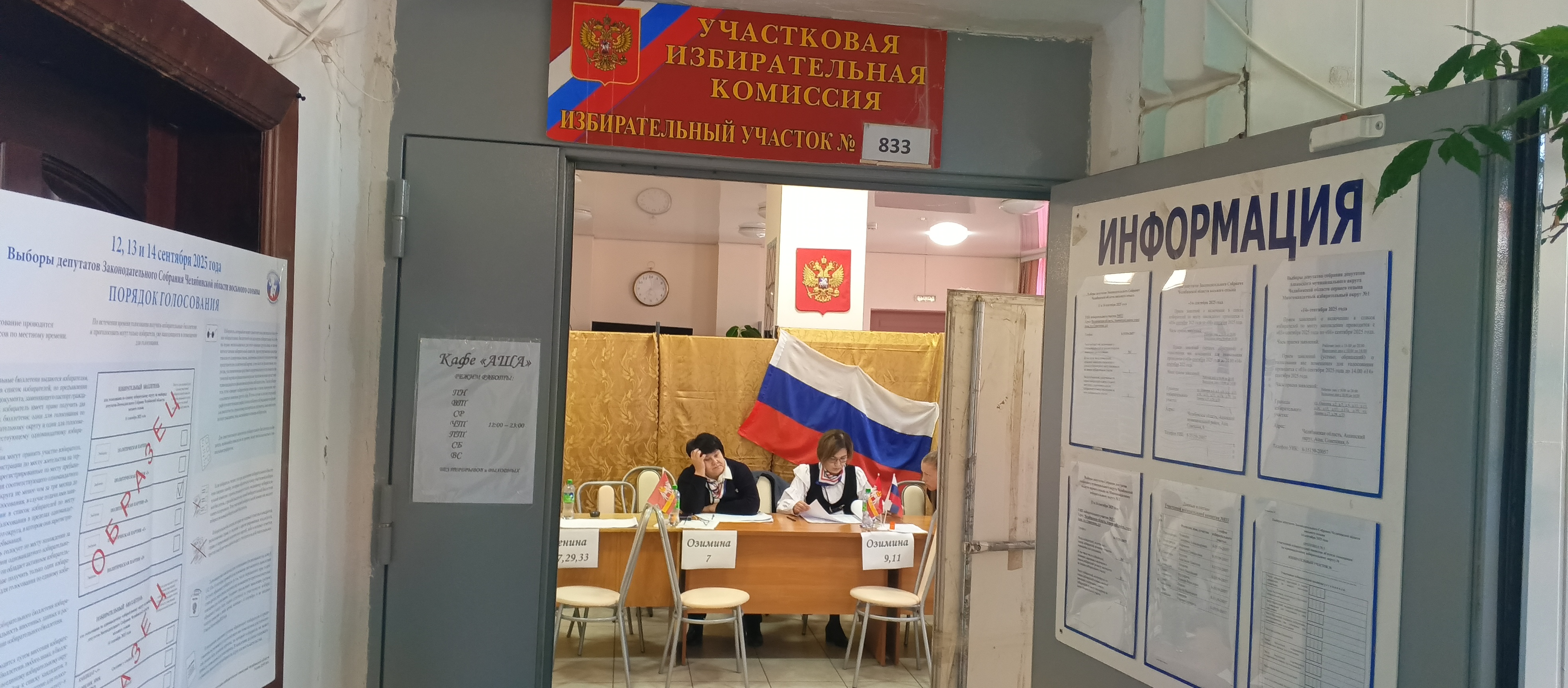 Сообщение наблюдателя — УИК №833, Челябинская область