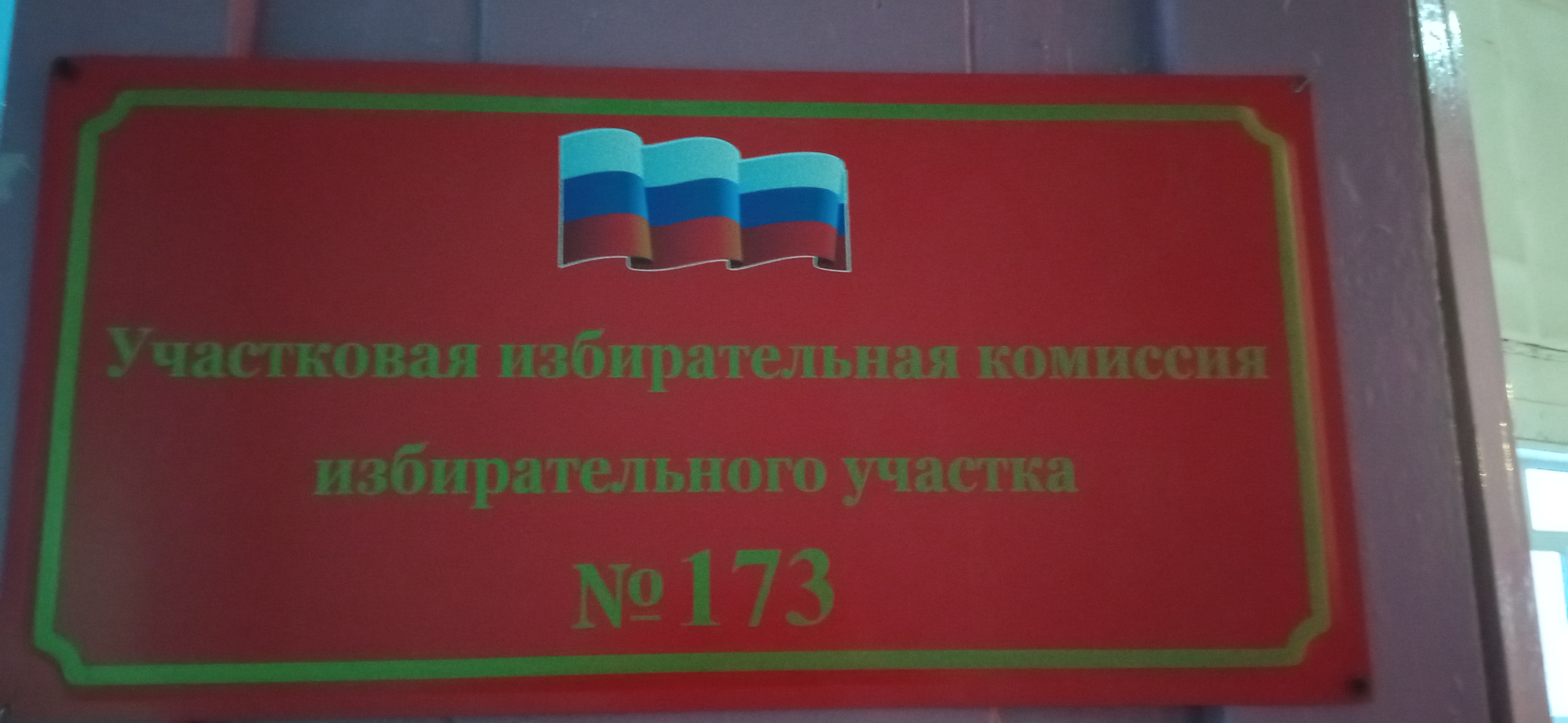 Сообщение наблюдателя — УИК №173, Алтайский край