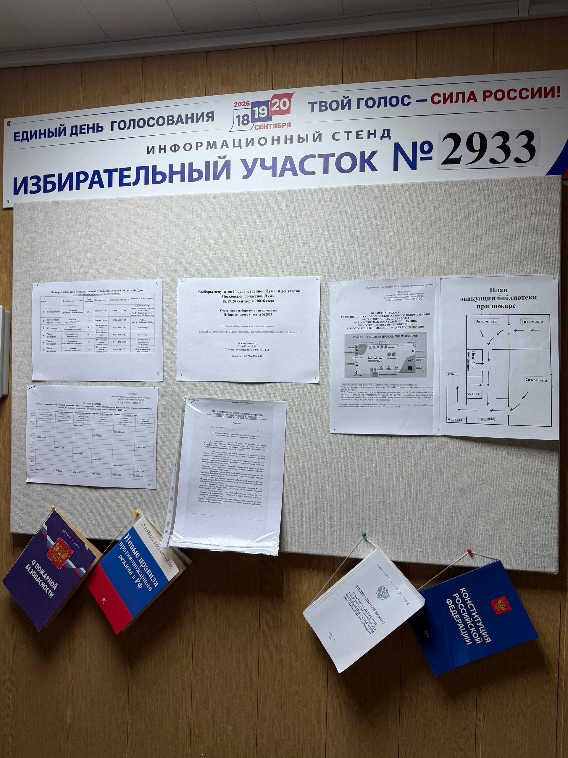 Сообщение — УИК №2933, Московская область