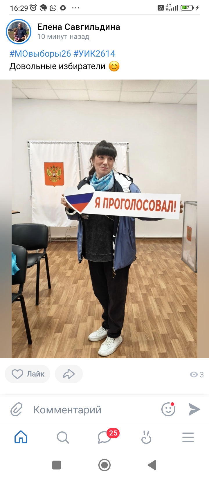 Сообщение — УИК №2614, Московская область