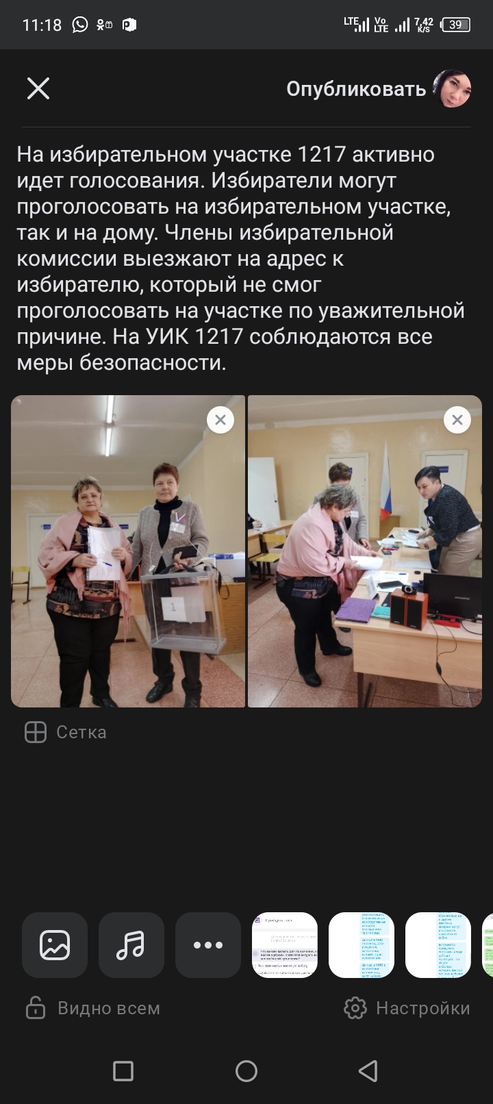Сообщение наблюдателя — УИК №1217, Саратовская область
