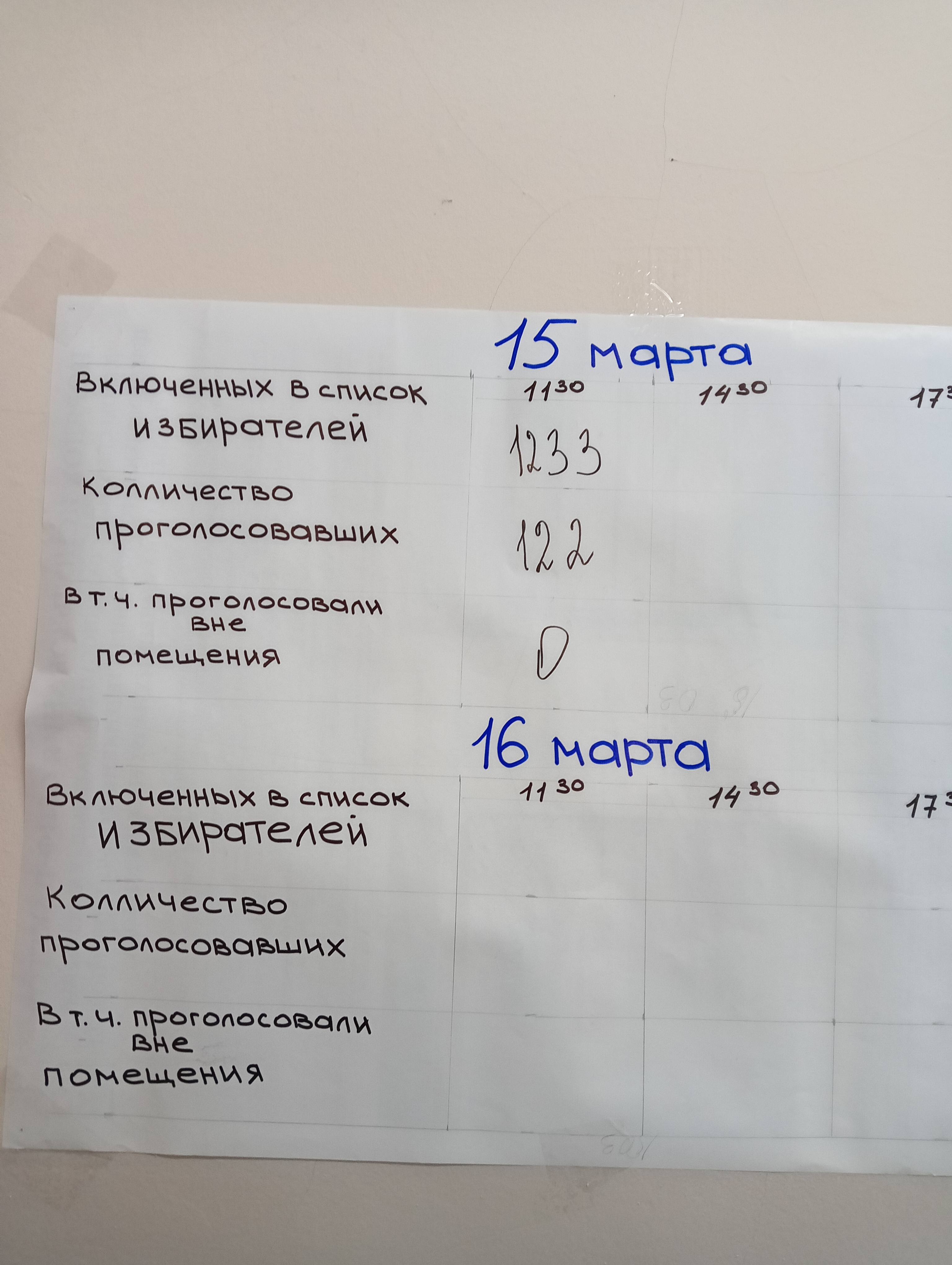 Сообщение наблюдателя — УИК №207, Республика Коми