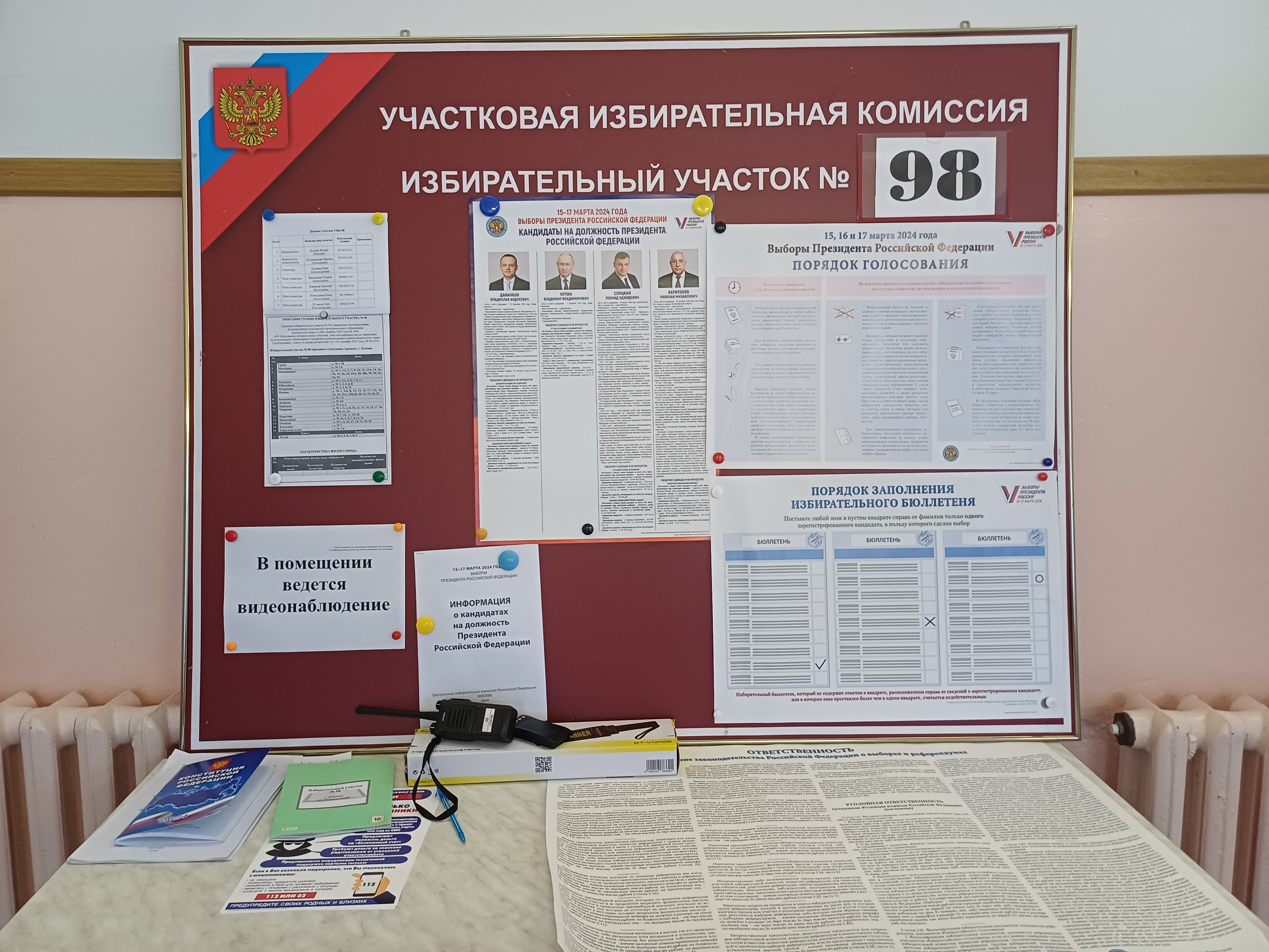 Сообщение наблюдателя — УИК №98, Камчатский край