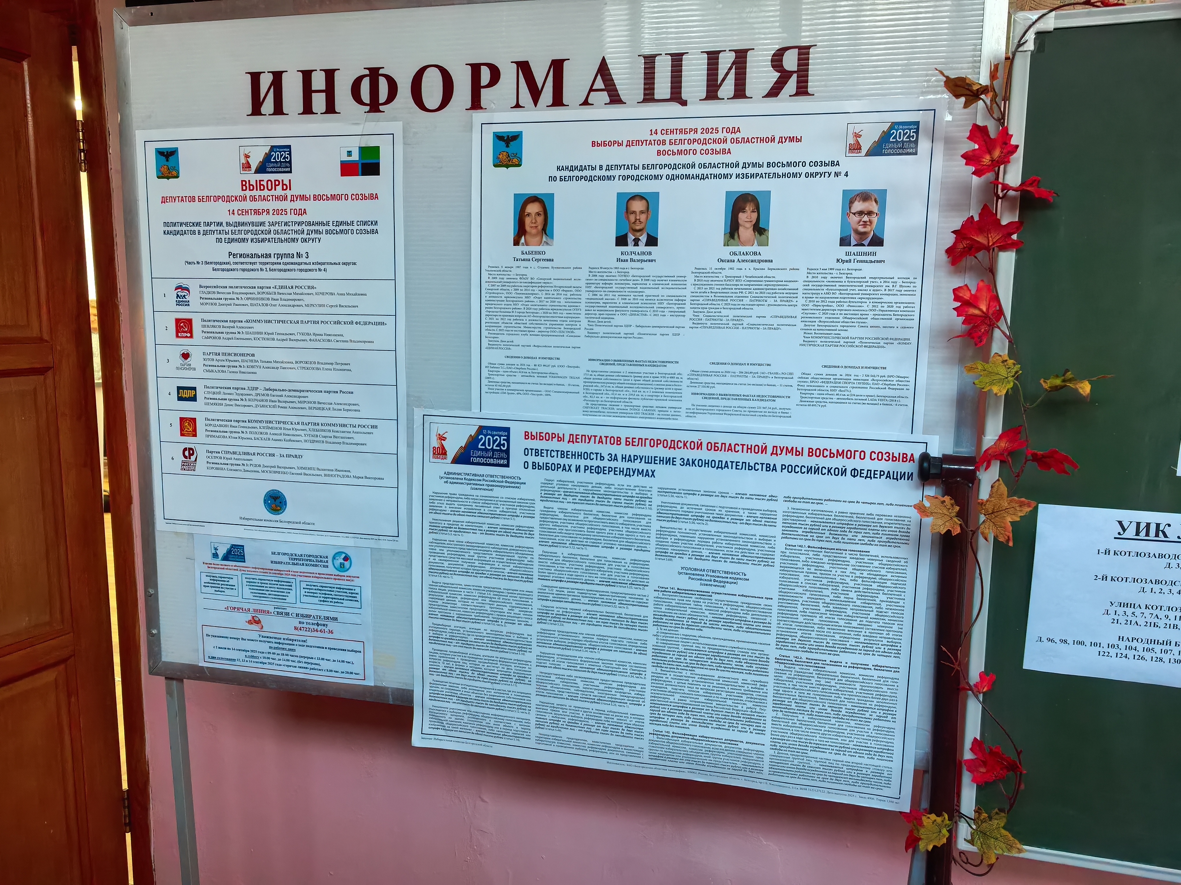 Сообщение наблюдателя — УИК №143, Белгородская область