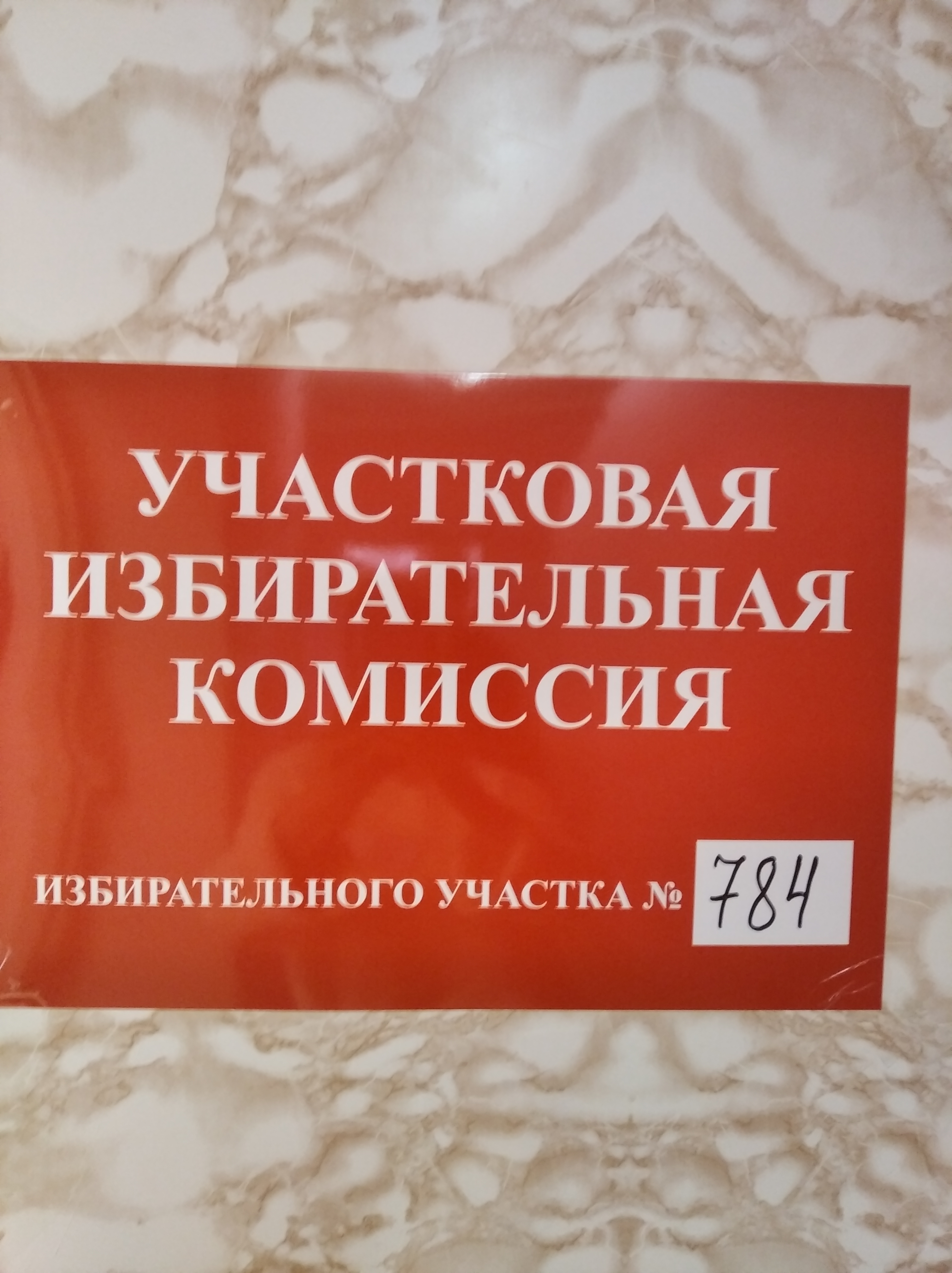 Сообщение наблюдателя — УИК №784, Ленинградская область