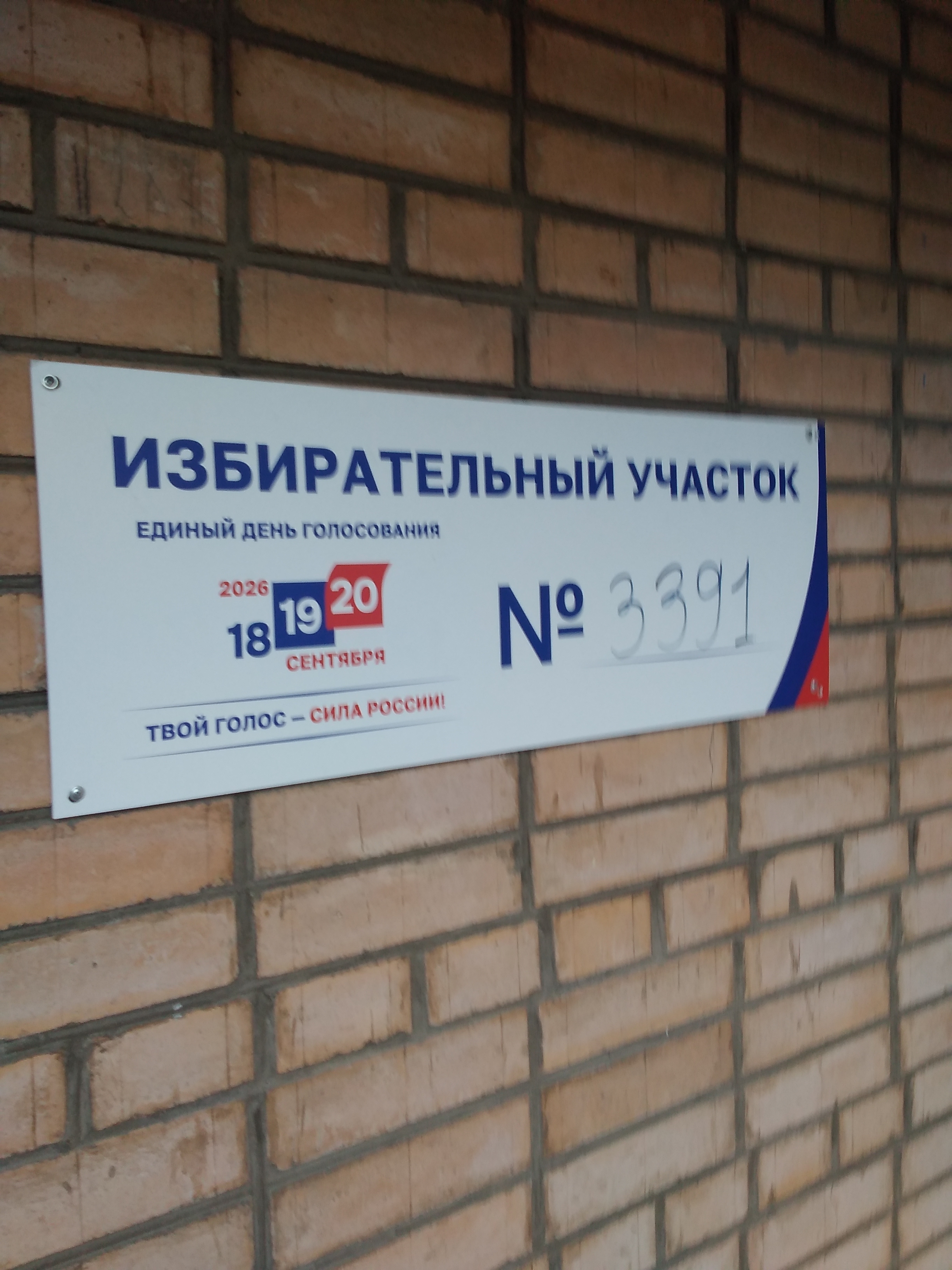 Сообщение — УИК №3391, Московская область