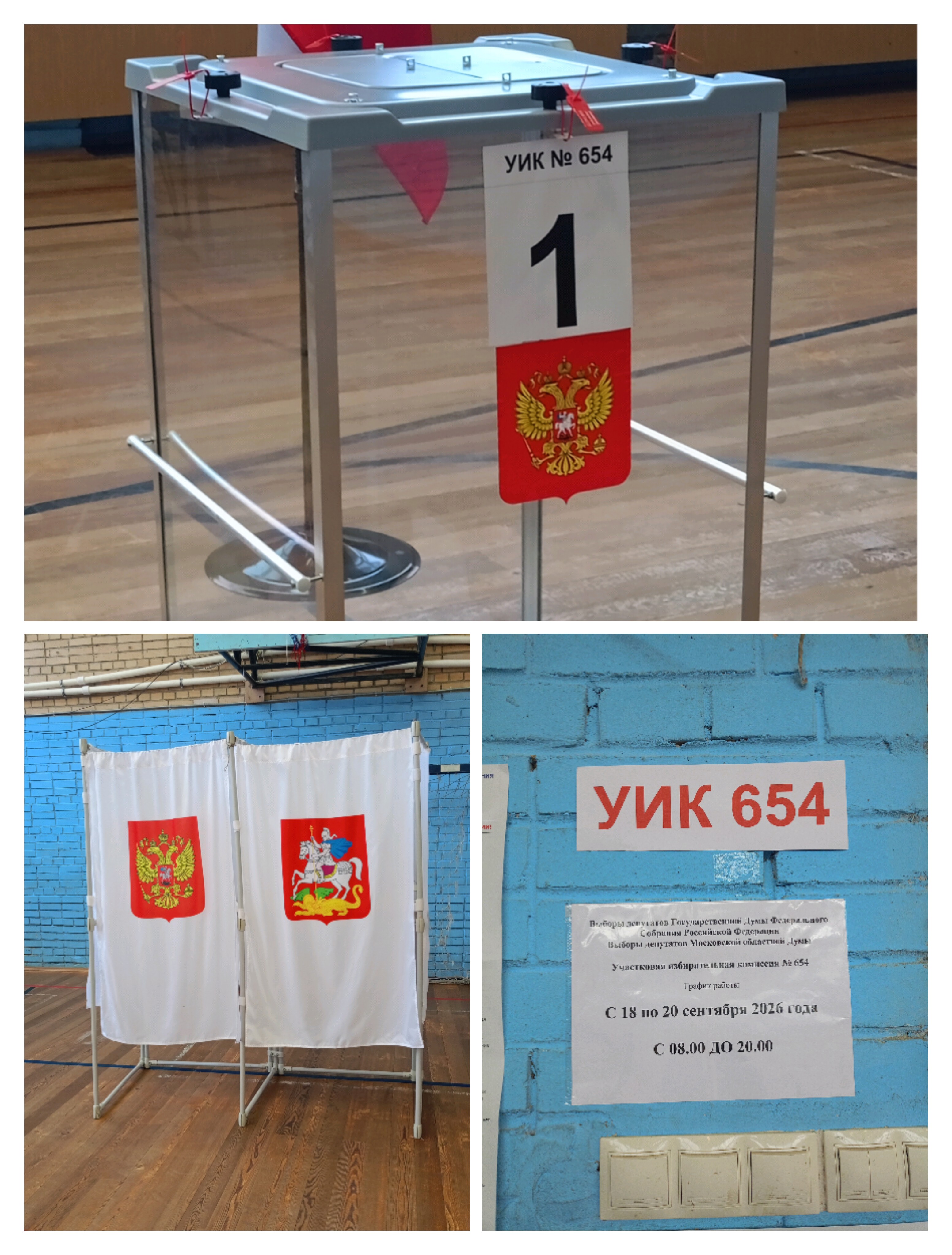 Сообщение — УИК №654, Московская область
