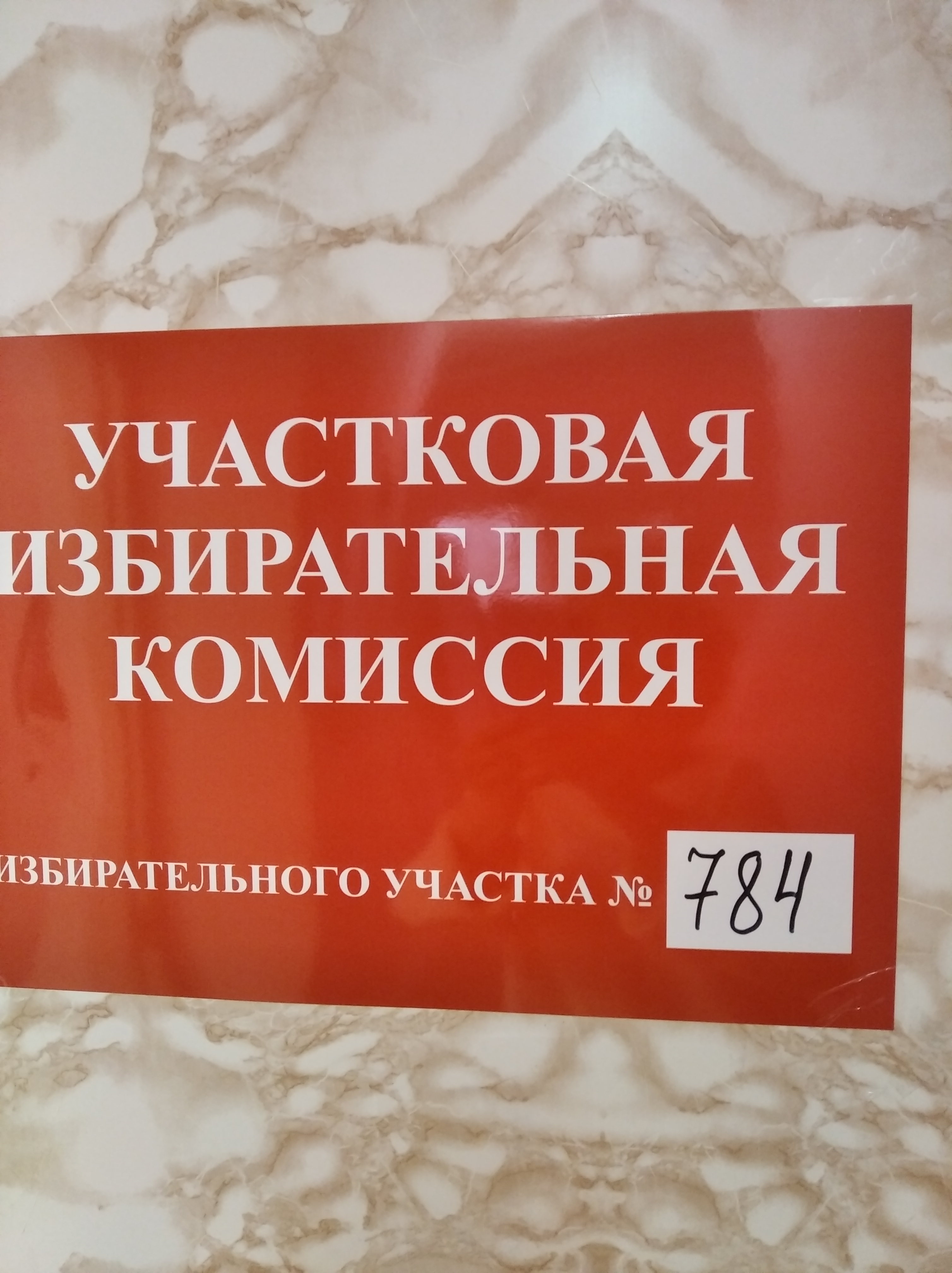 Сообщение наблюдателя — УИК №784, Ленинградская область