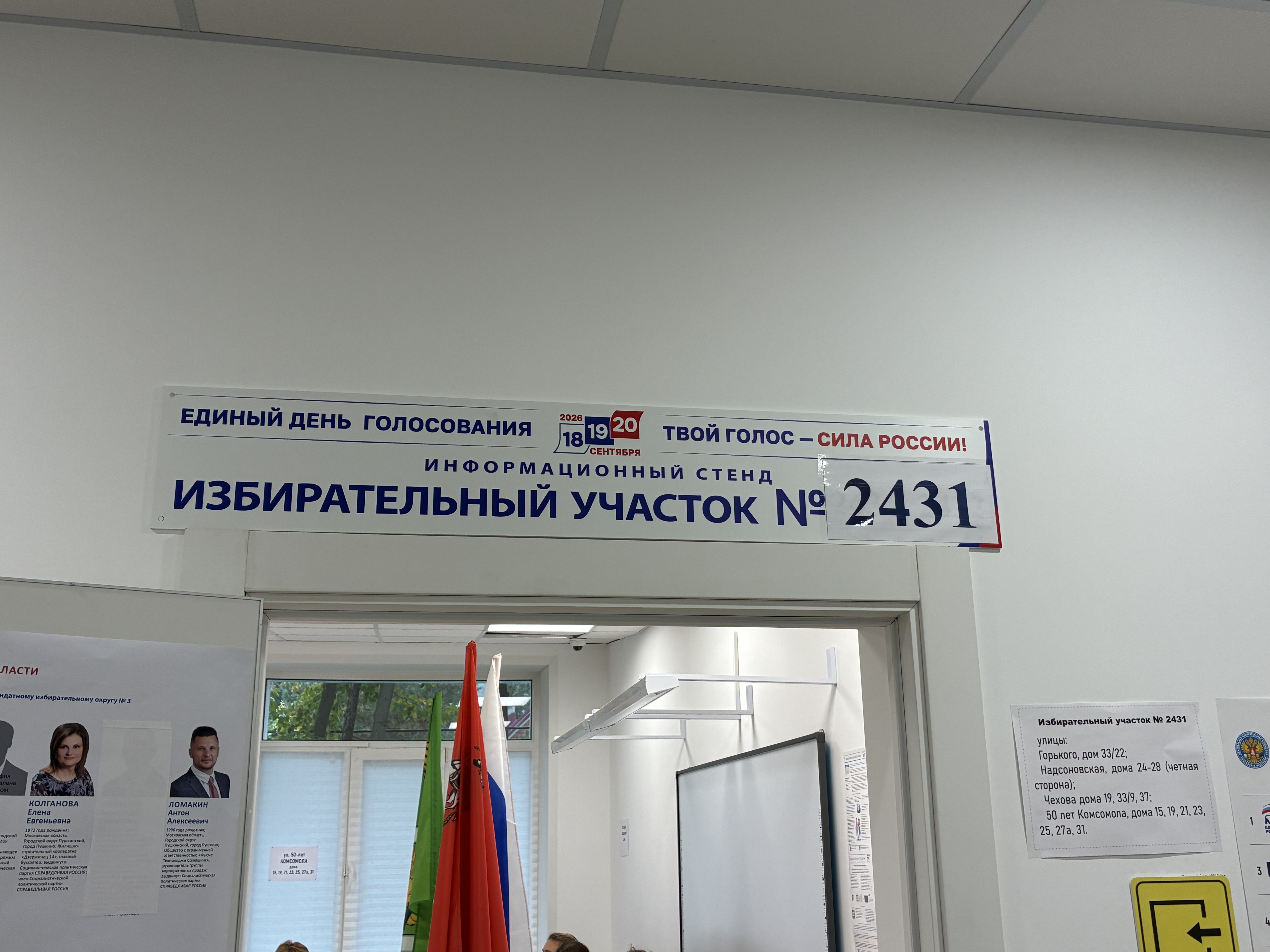Сообщение — УИК №2431, Московская область