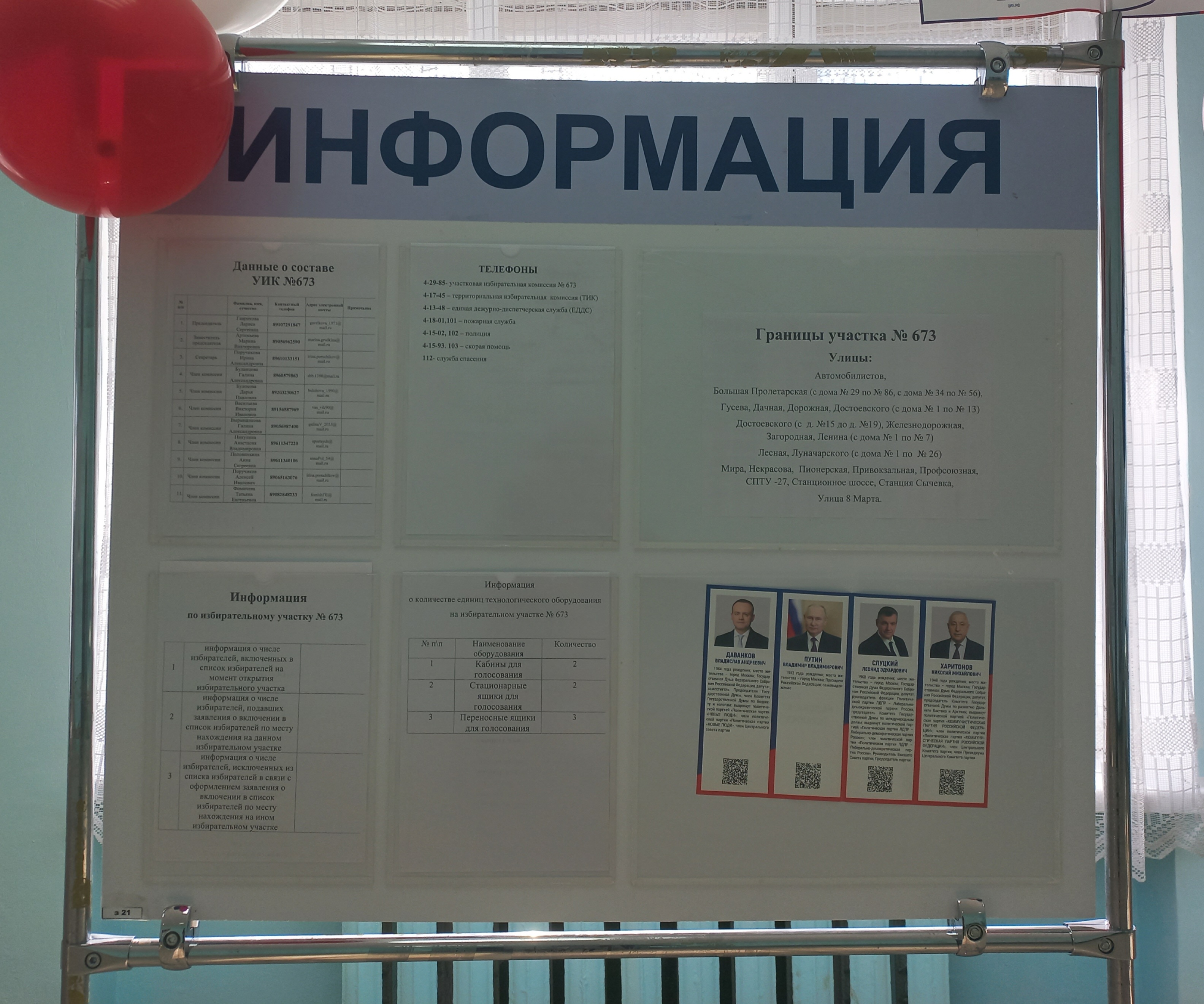 Сообщение наблюдателя — УИК №673, Смоленская область
