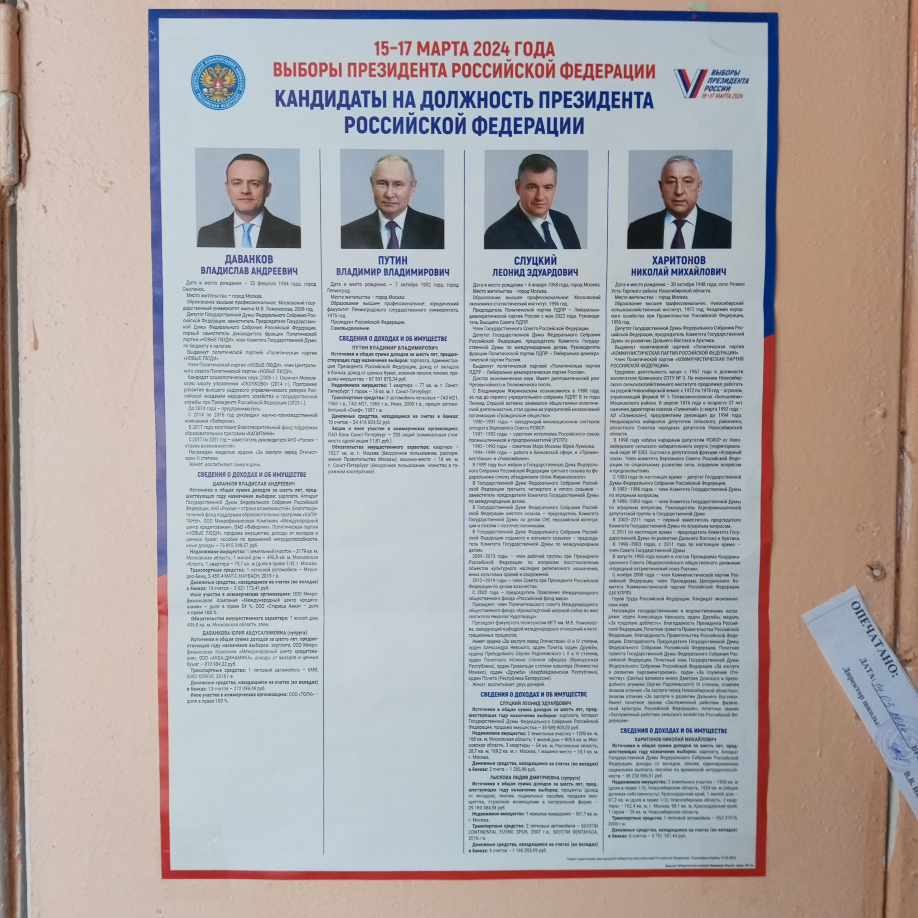Сообщение наблюдателя — УИК №459, Орловская область