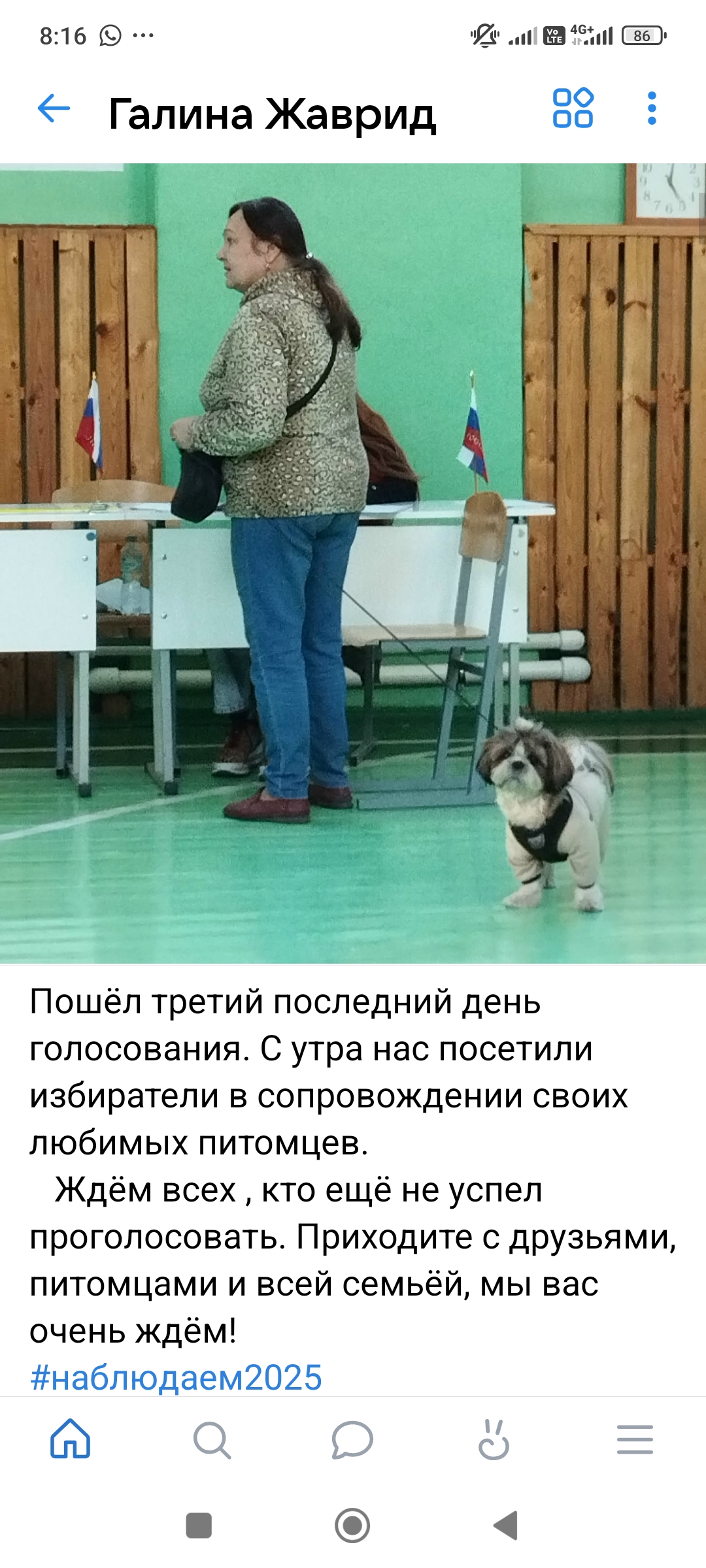 Сообщение наблюдателя — УИК №2447, Липецкая область