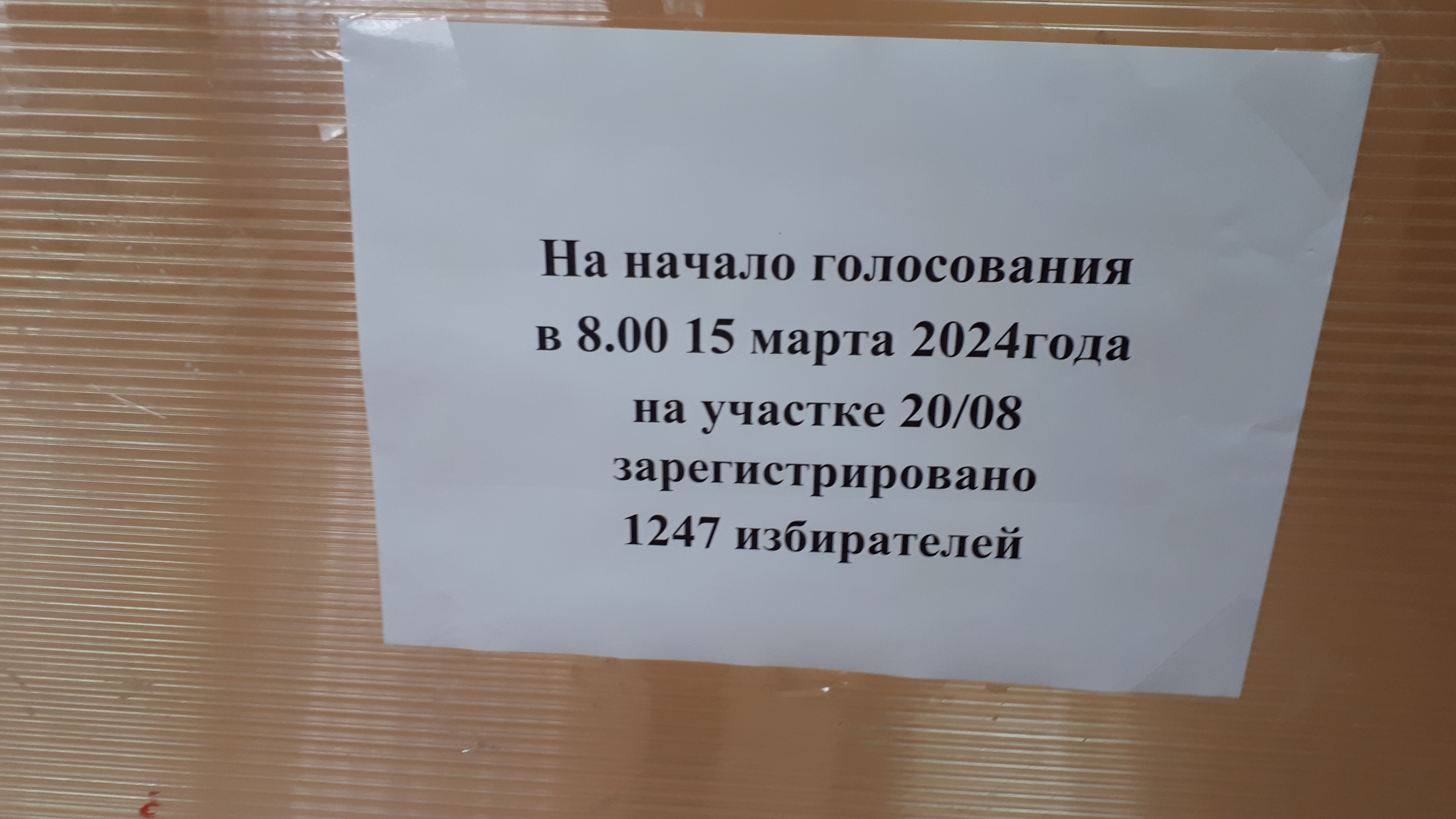 Сообщение наблюдателя — УИК №2008, Воронежская область