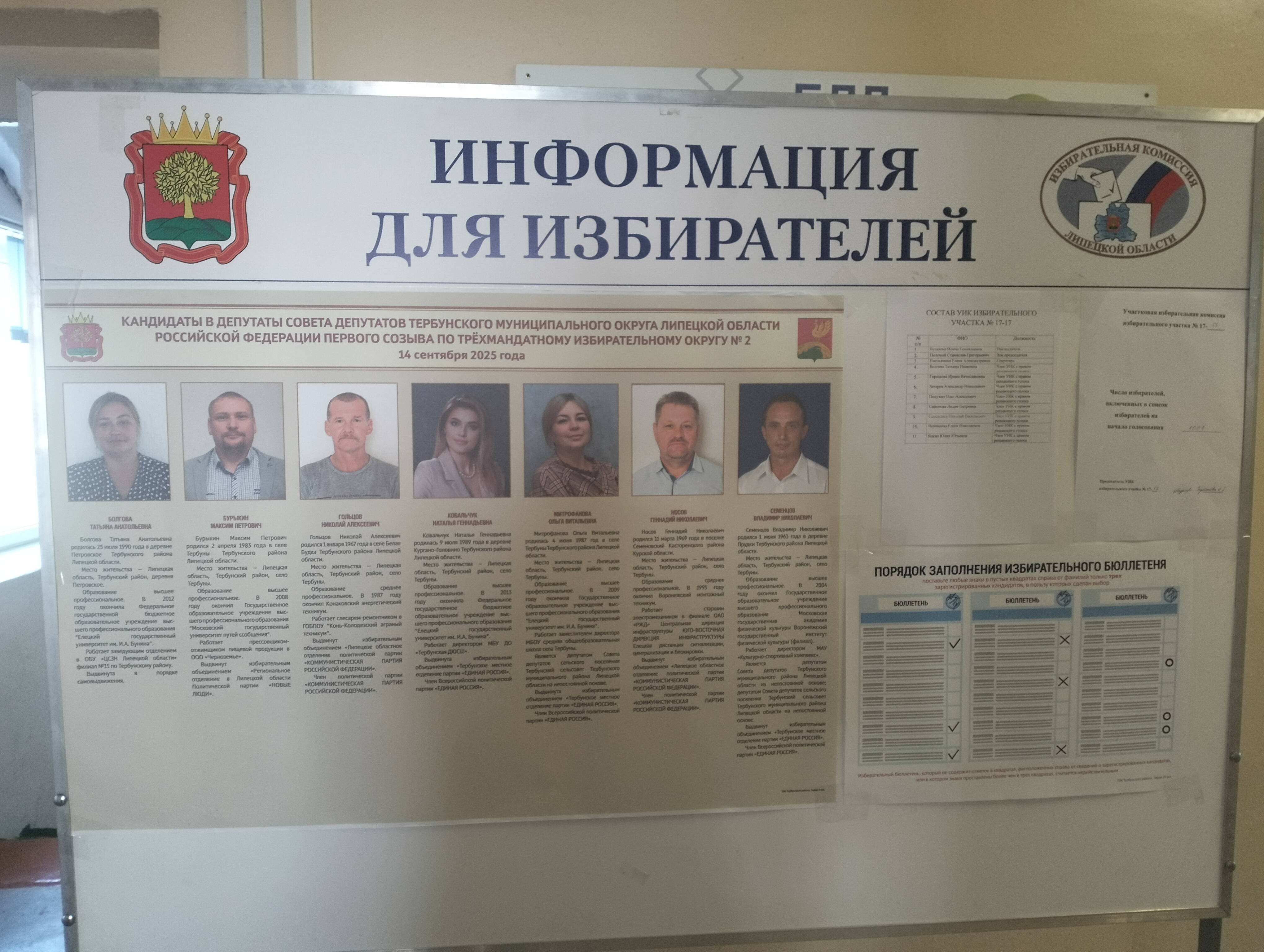 Сообщение наблюдателя — УИК №1717, Липецкая область