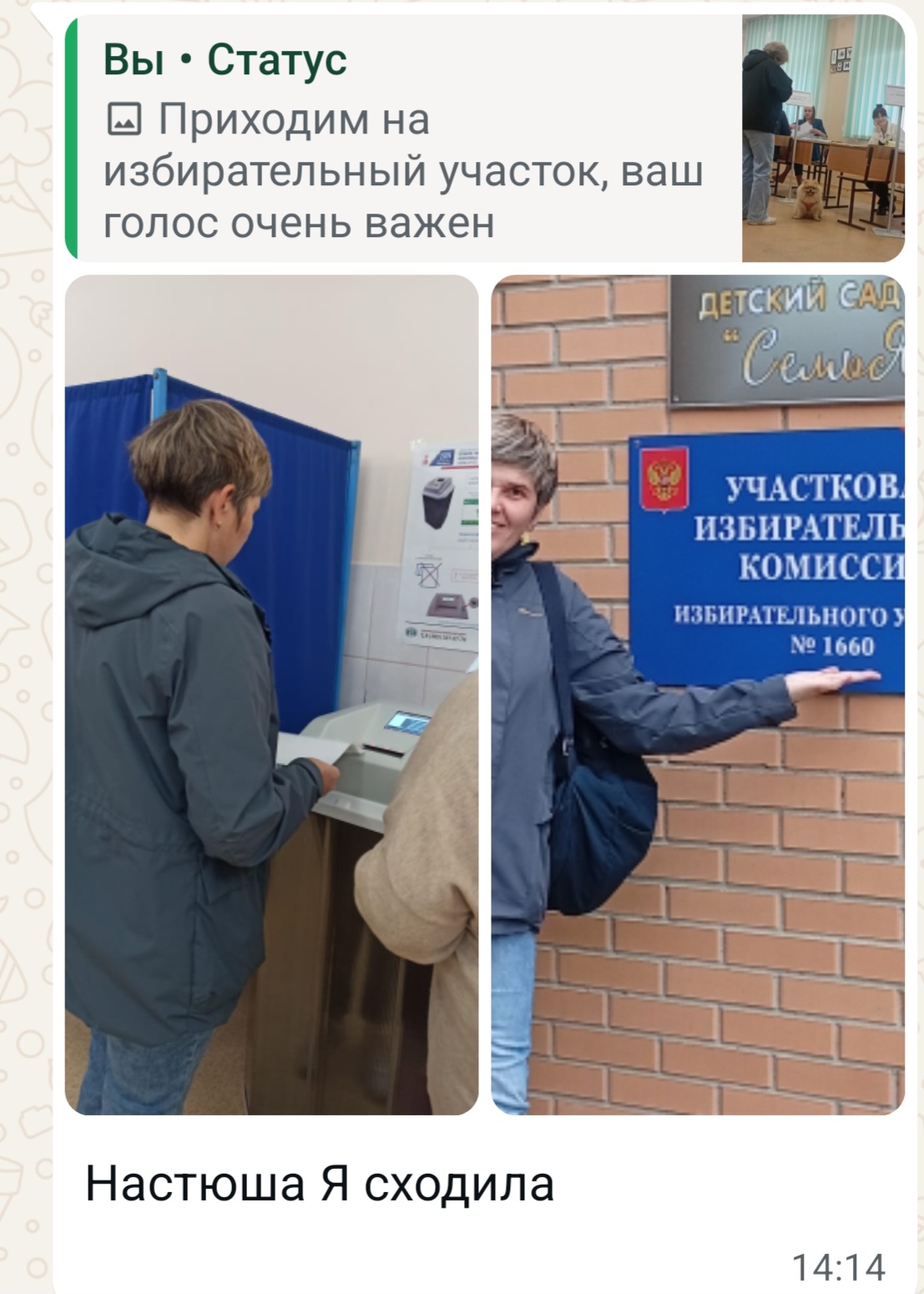 Сообщение наблюдателя — УИК №1668, Новосибирская область