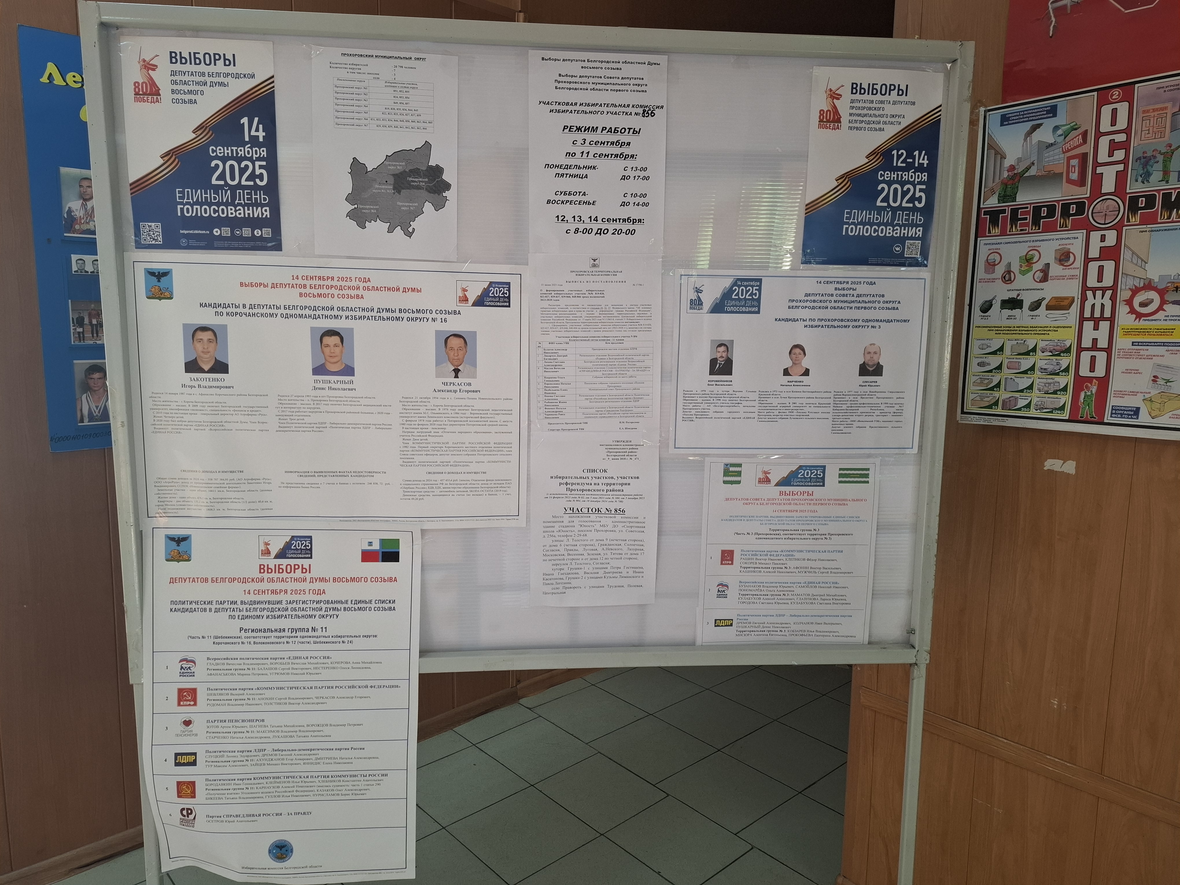 Сообщение наблюдателя — УИК №856, Белгородская область