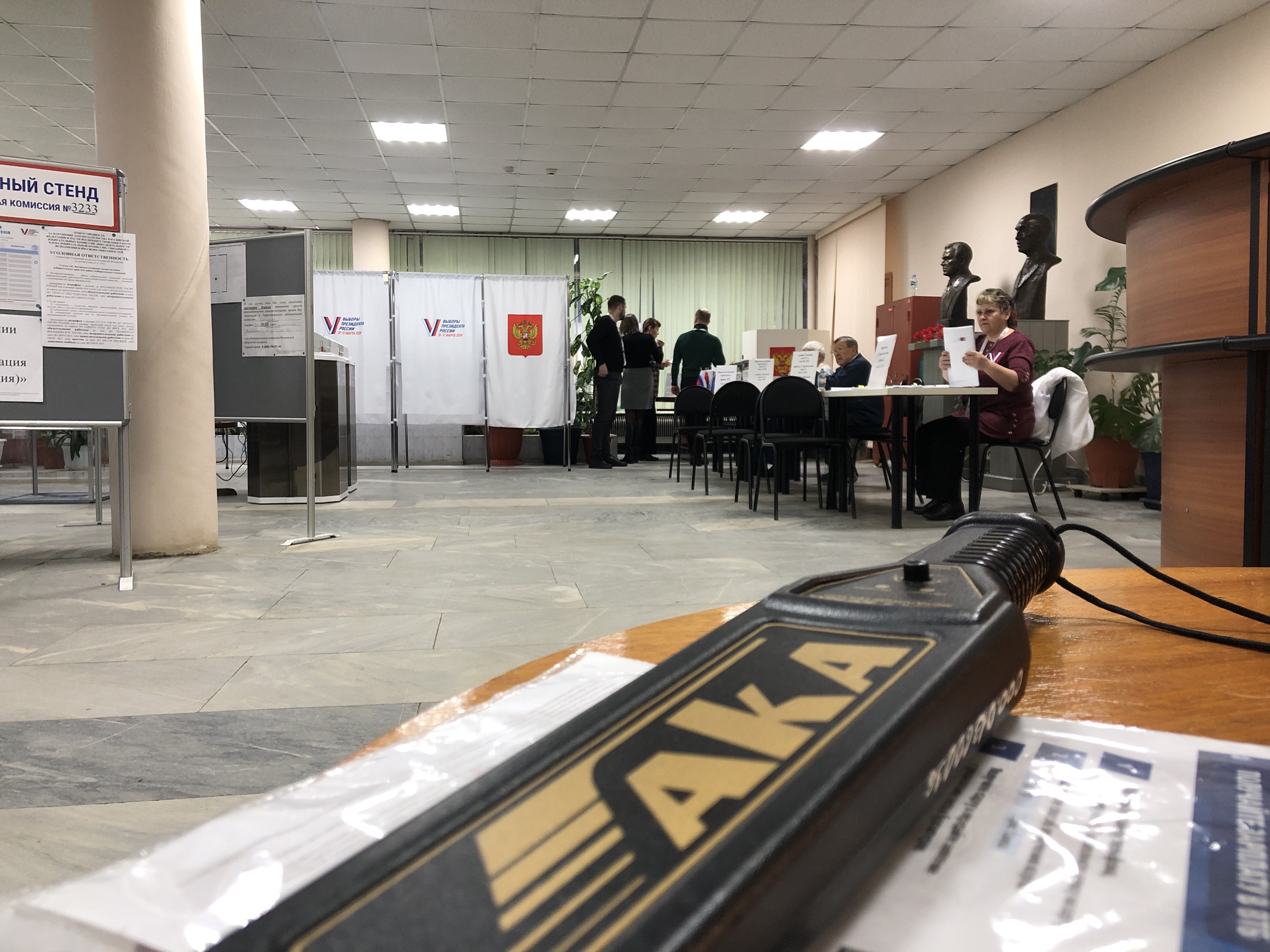 Сообщение наблюдателя — УИК №3233, Московская область