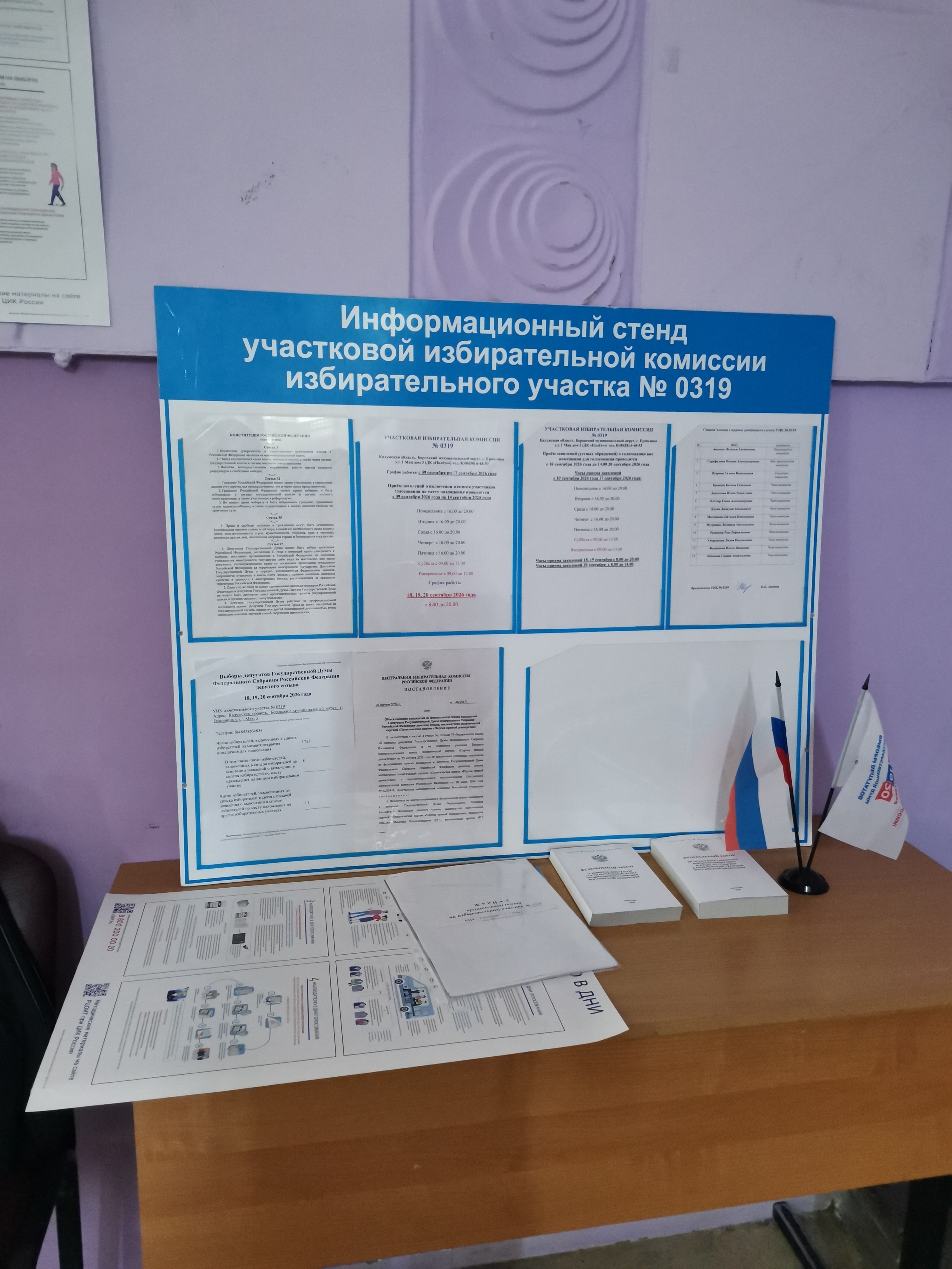 Сообщение — УИК №319, Калужская область