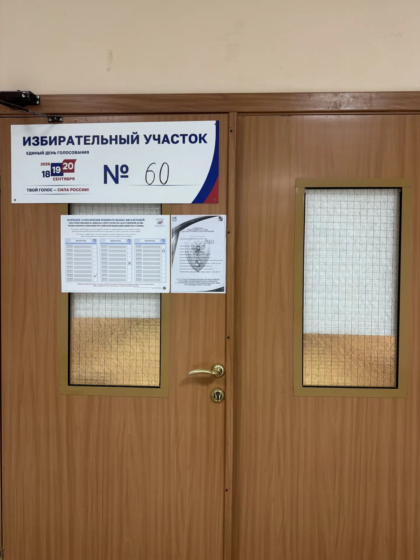 Сообщение — УИК №60, Московская область