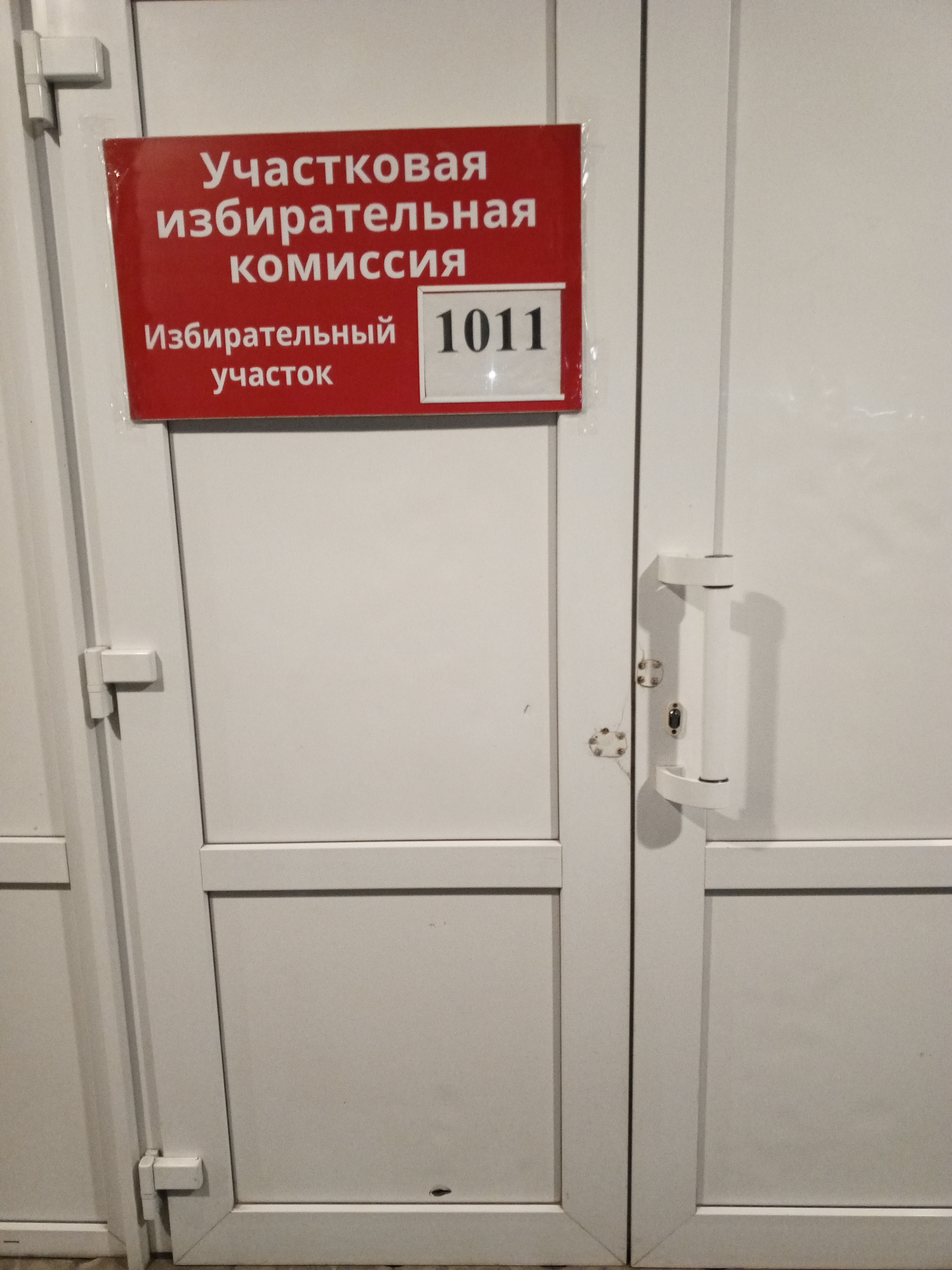 Сообщение наблюдателя — УИК №1011, Новгородская область