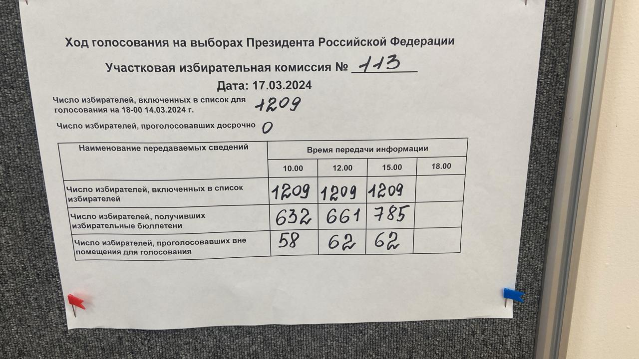 Сообщение наблюдателя — УИК №113, Сахалинская область