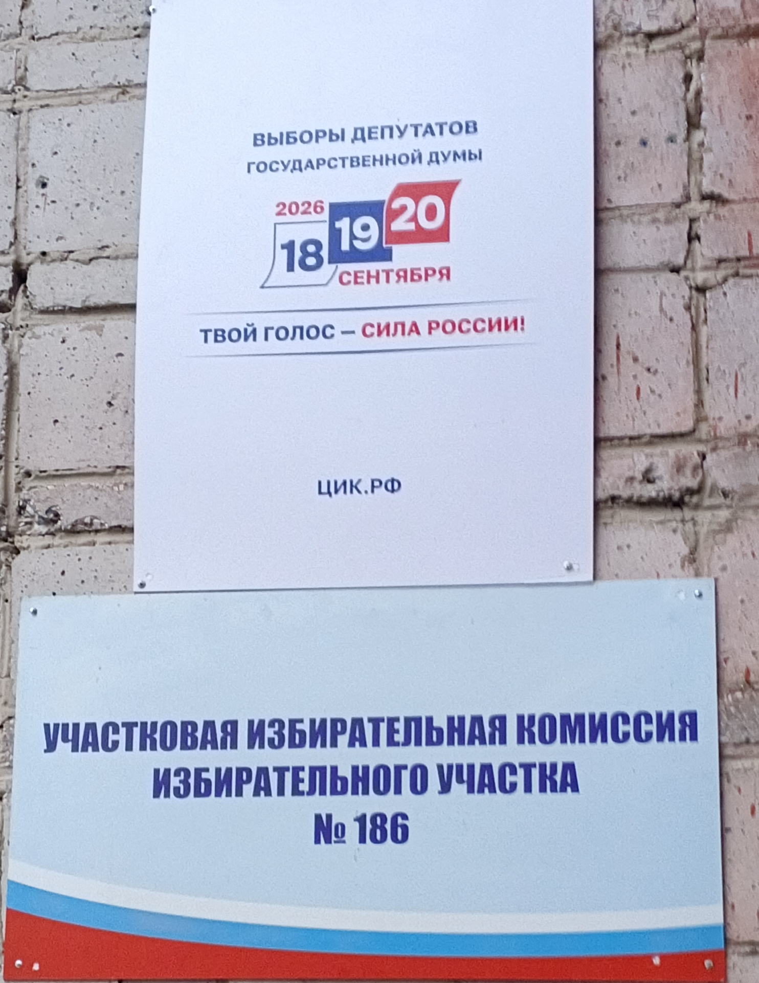 Сообщение — УИК №186, Новосибирская область